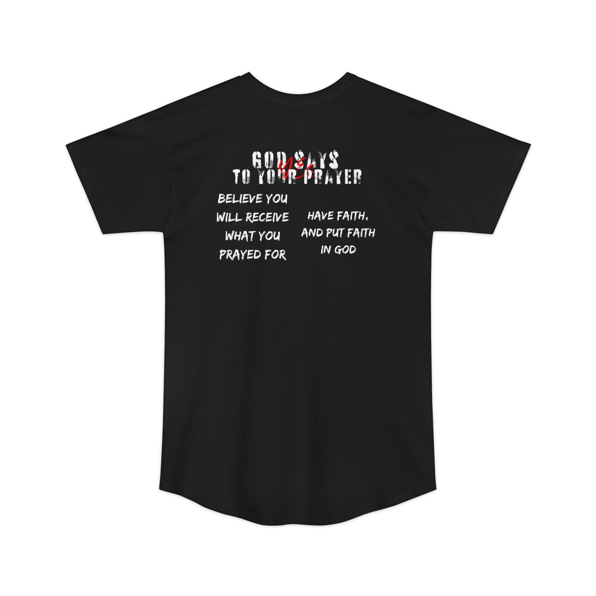 God says yes... Long Body Urban Tee