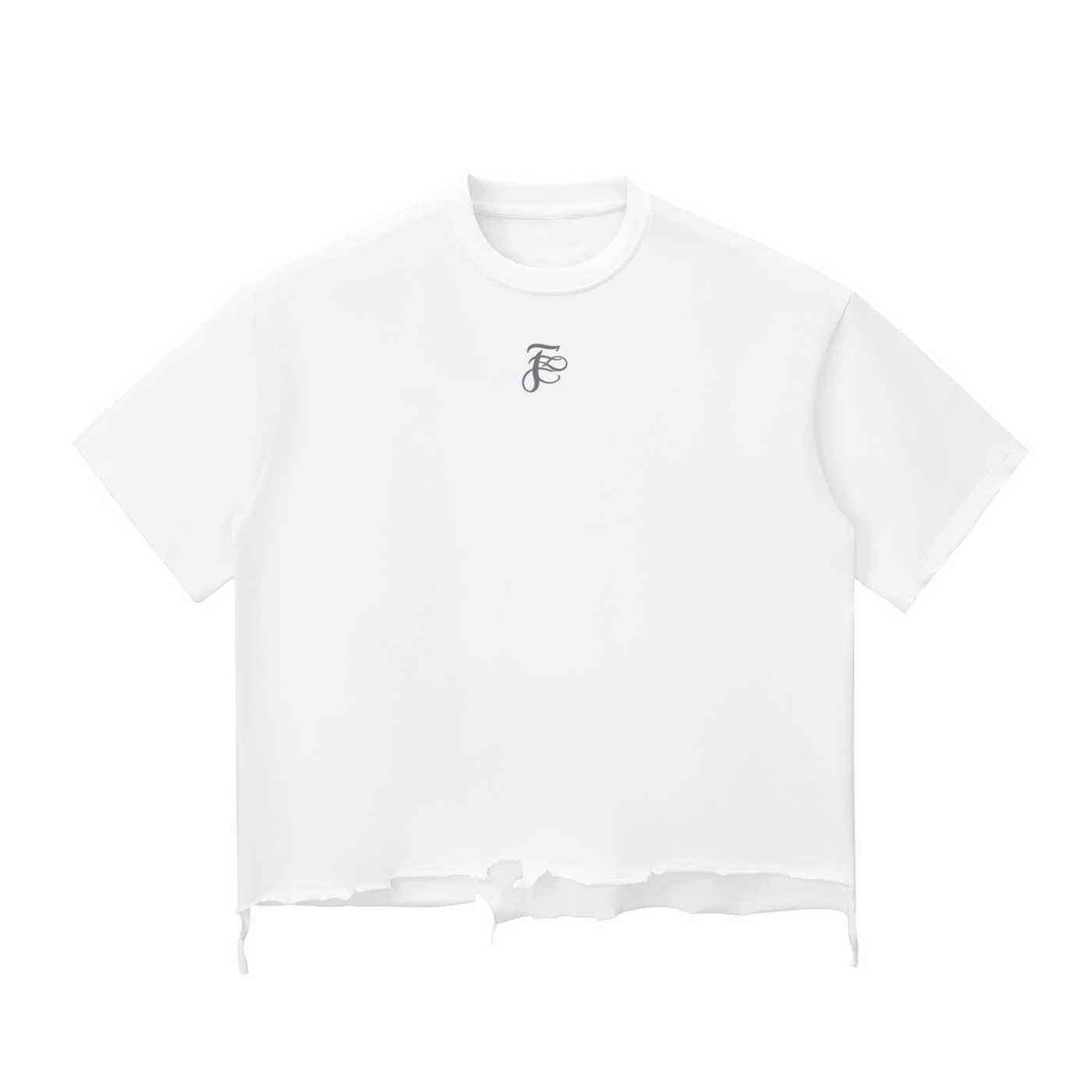 Snow Wash Raw-Hem Boxy T-shirt