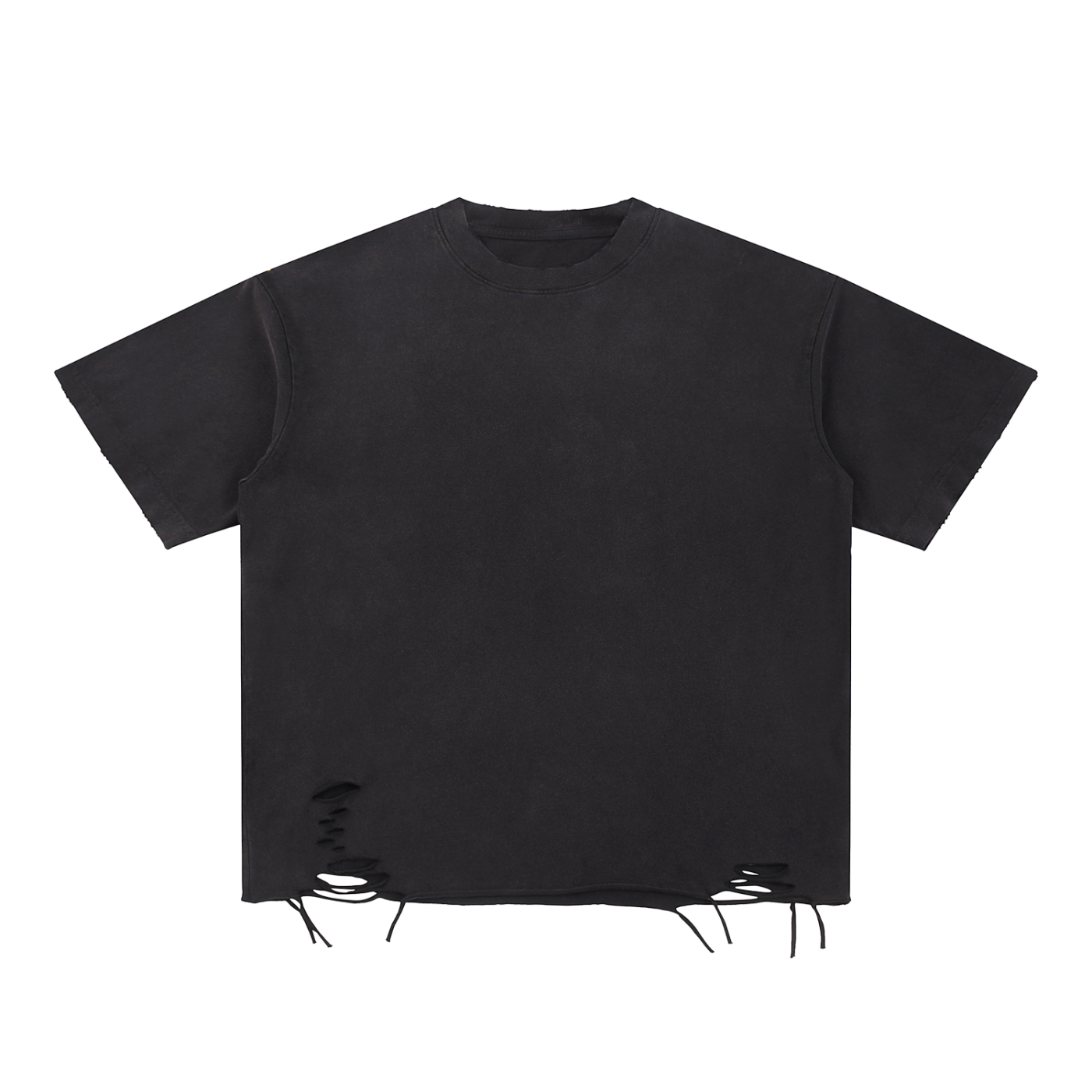 Snow Washed Raw-Hem T-Shirt,Snow Washed Raw-Hem ,T-Shirt