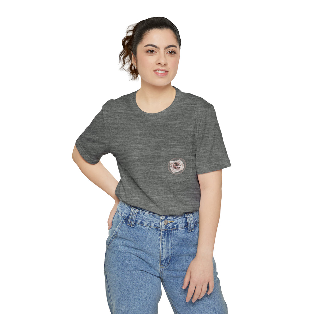 White Rose Pocket T-shirt