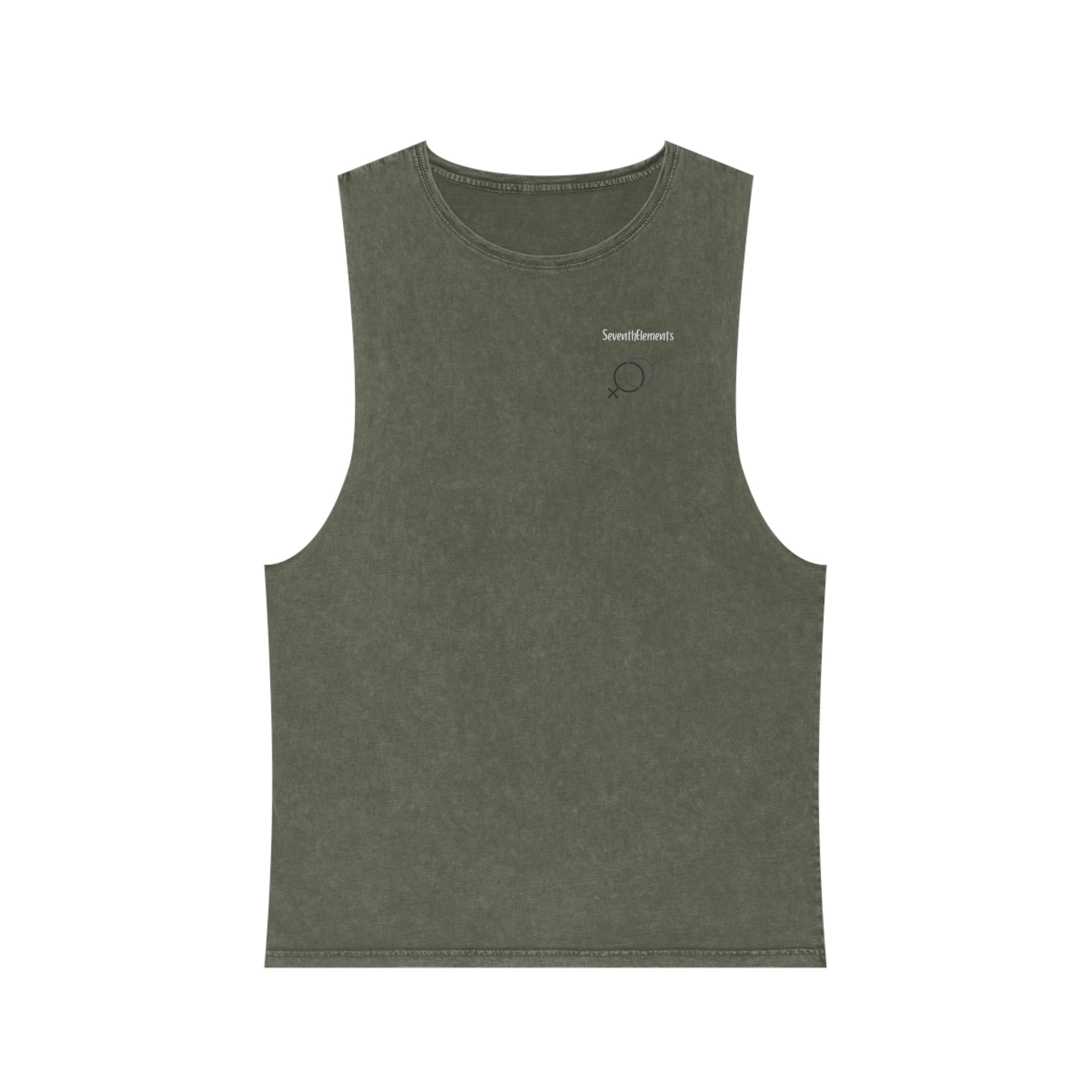 Just Married Couple Stonewash Tank Top