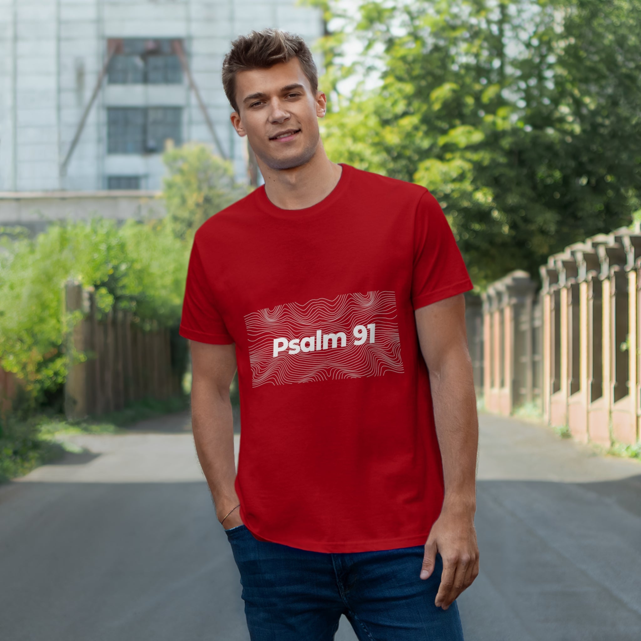 Psalm 91 Single Jersey T-shirt