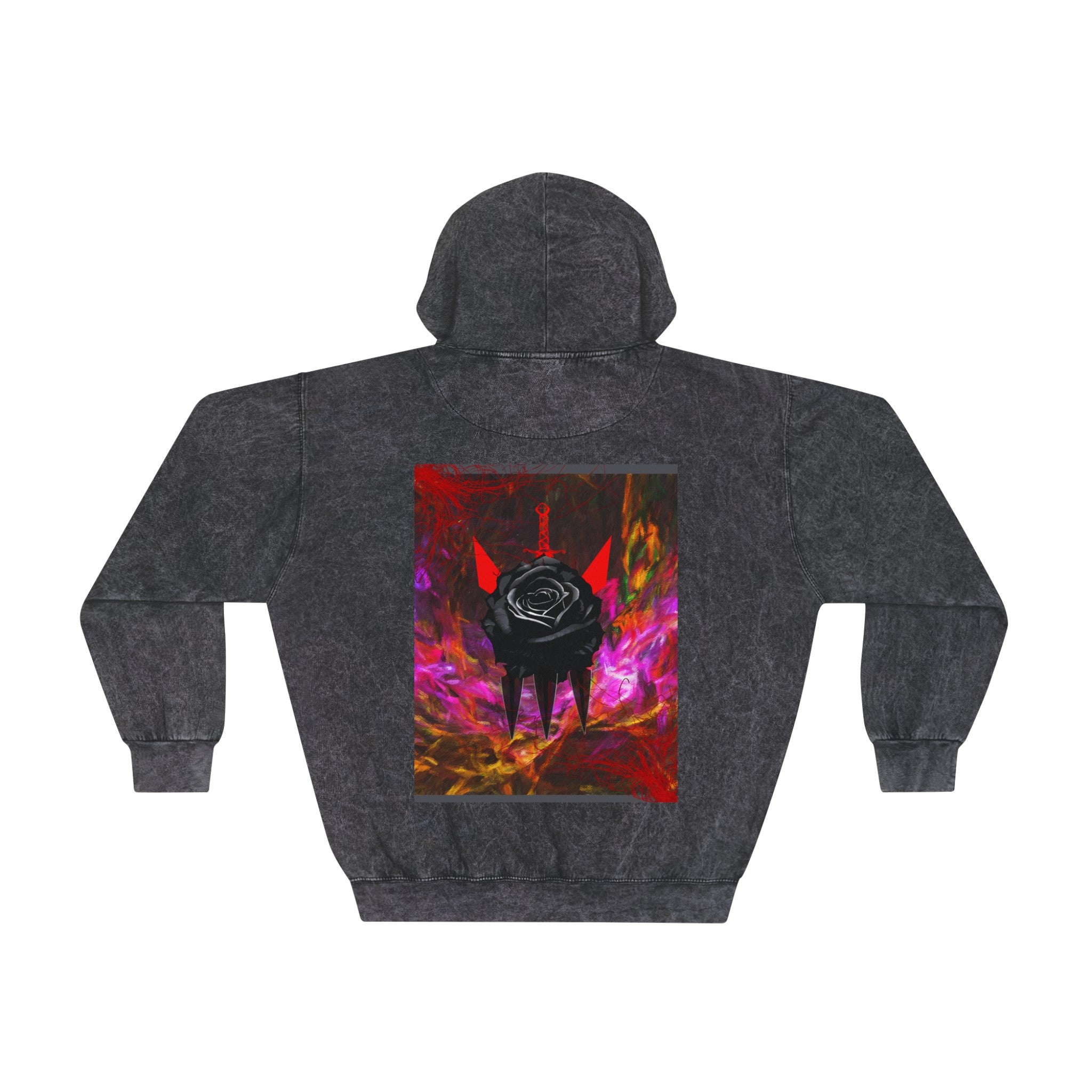 Black love Mineral Wash Hoodie