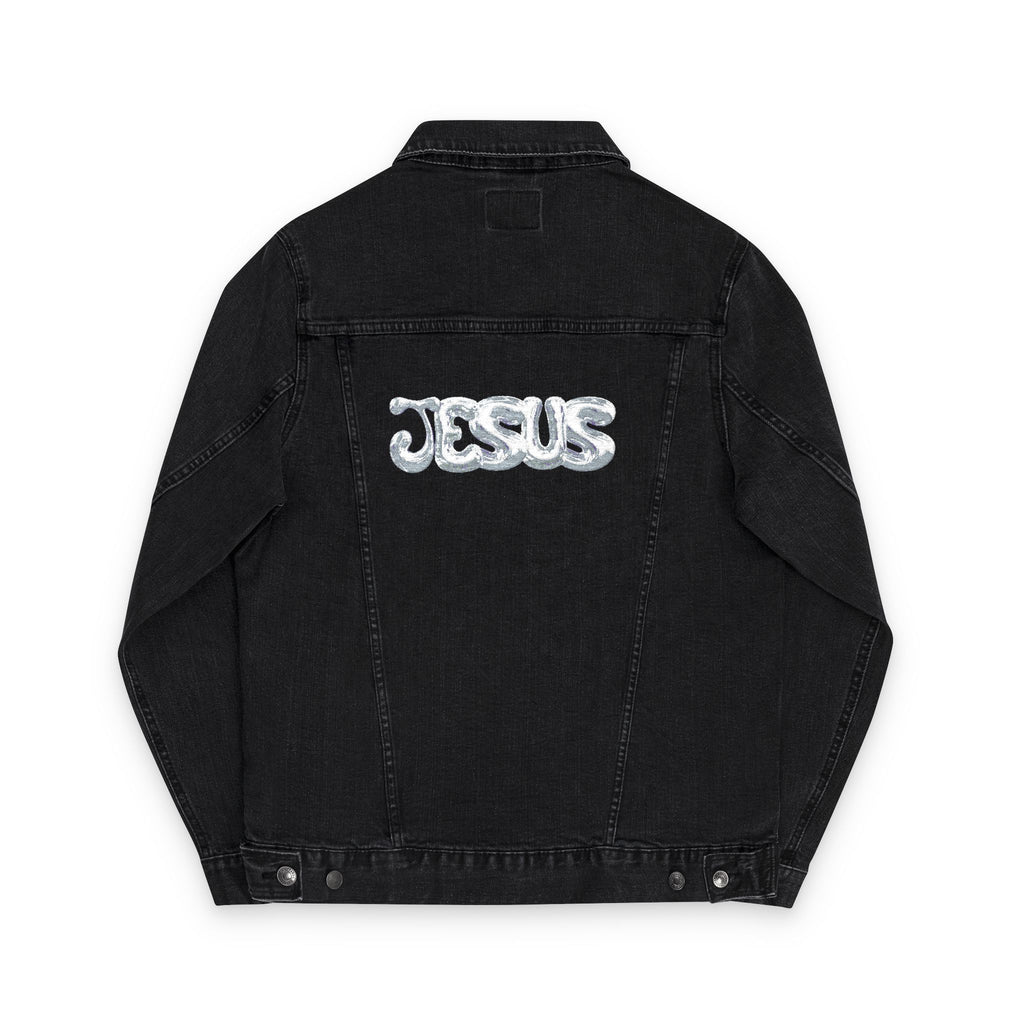 Embroidered Denim Jacket - Casual Style, Christian Apparel, Trendy Outerwear, Perfect Gift, Streetwear Essential