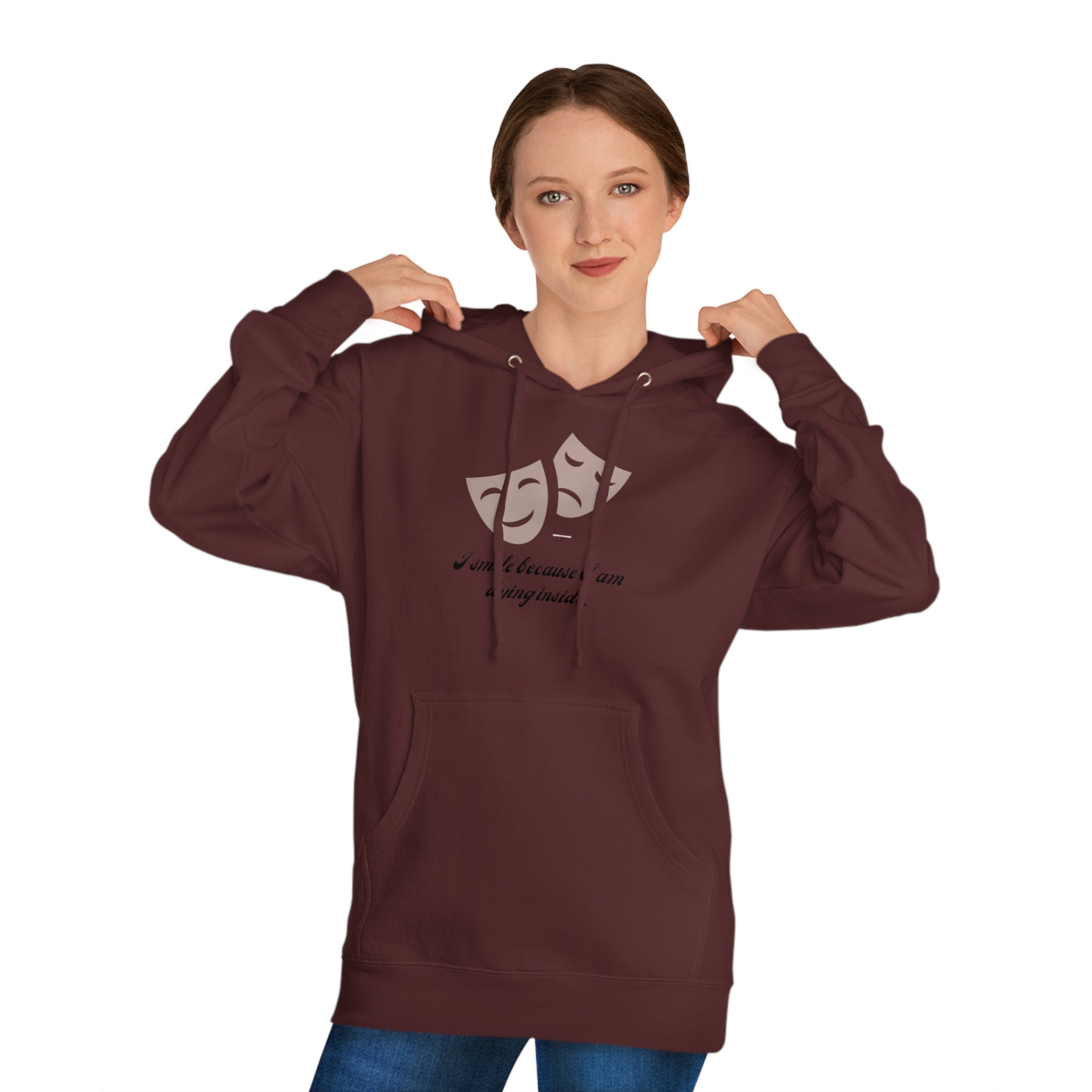 Small and Unhappy Hooded Sweatshirt