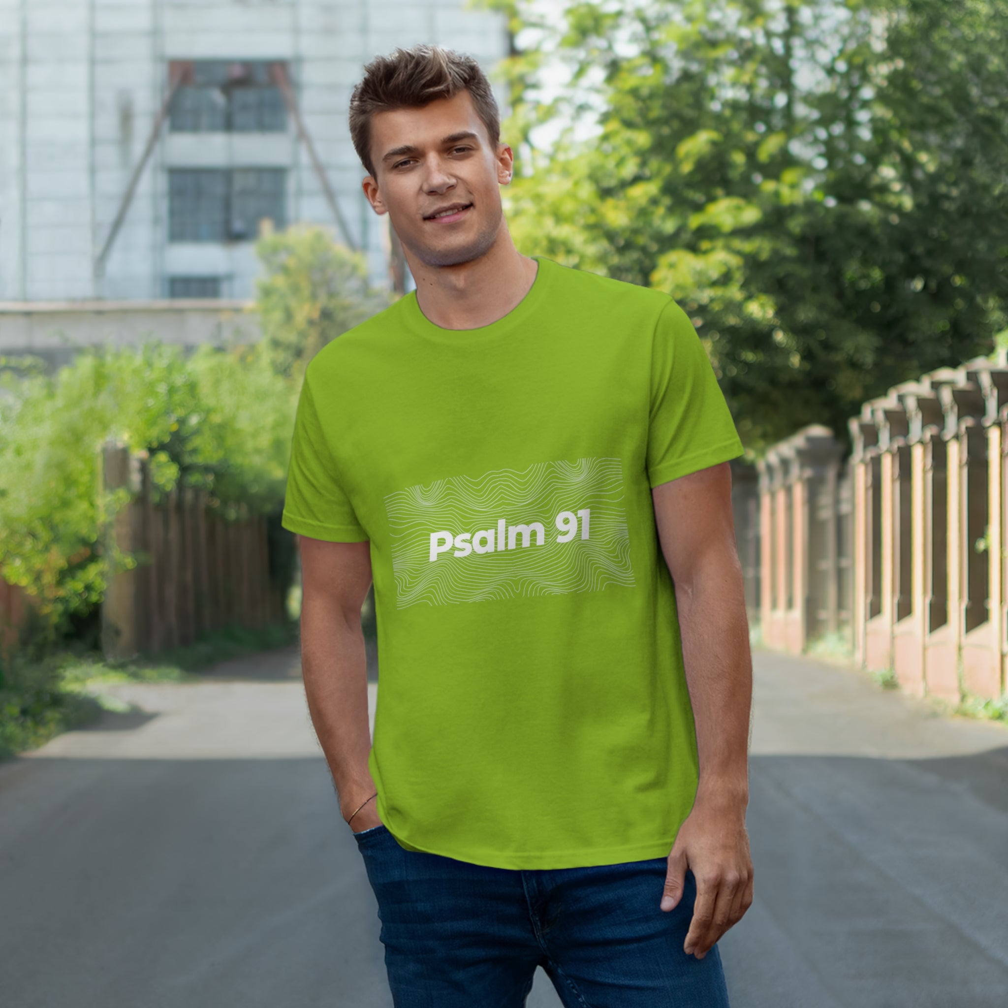 Psalm 91 Single Jersey T-shirt