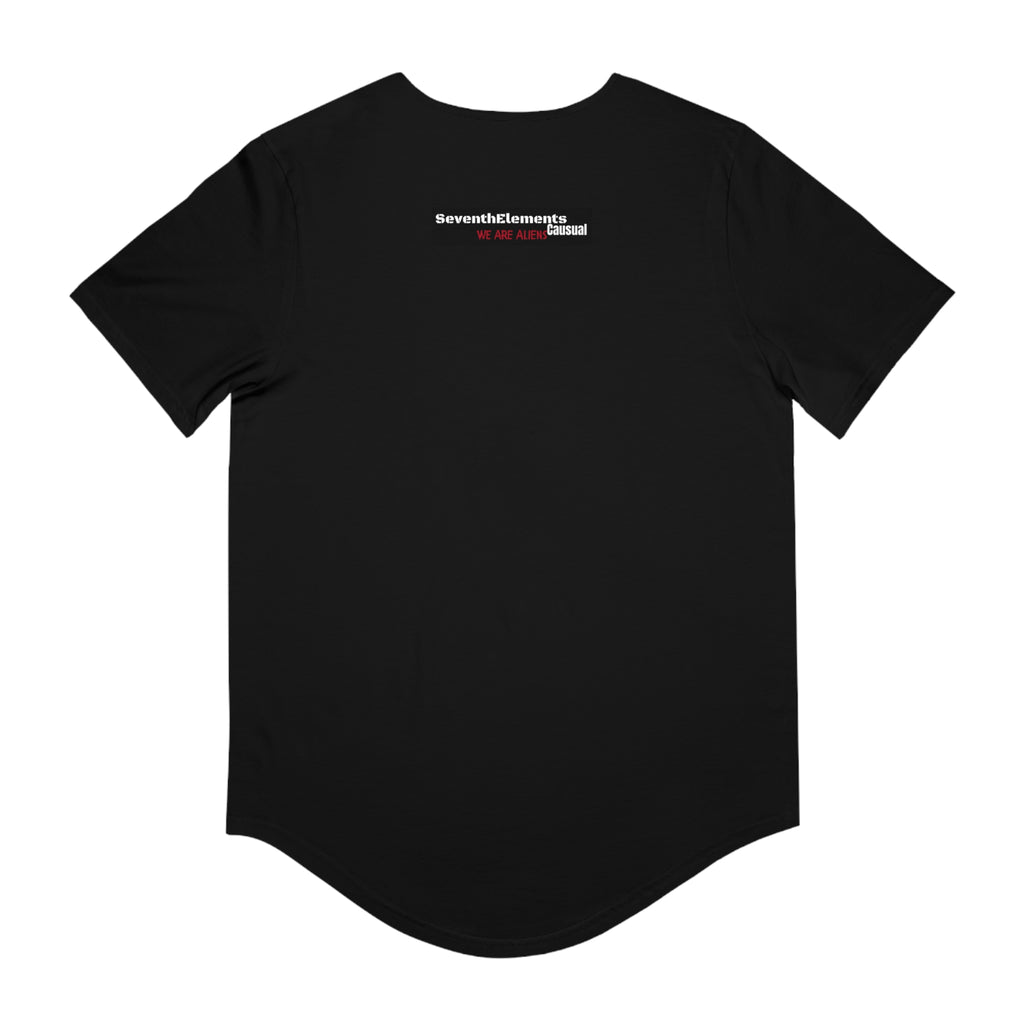 What happy yesterday-Jersey Curved Hem Tee