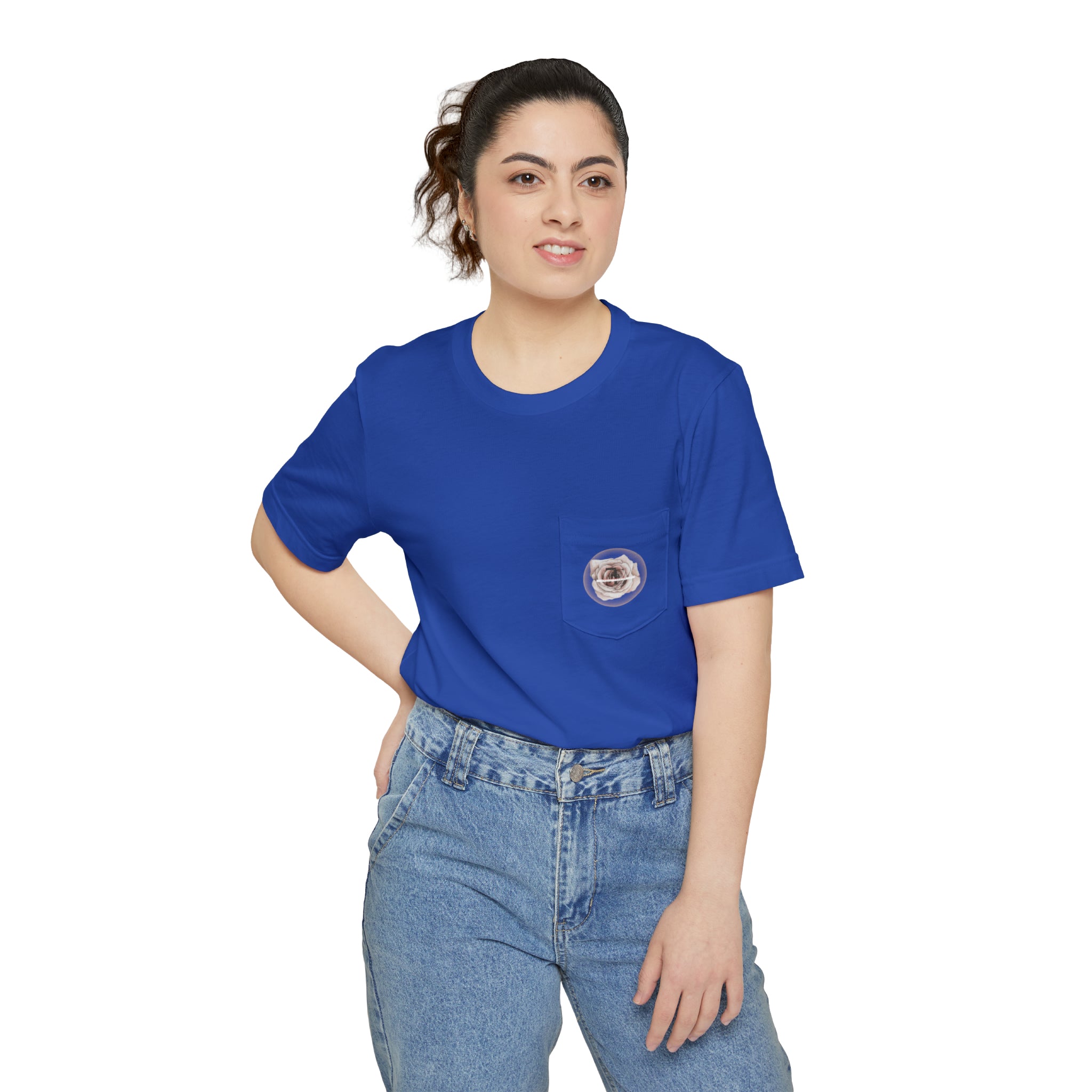 White Rose Pocket T-shirt