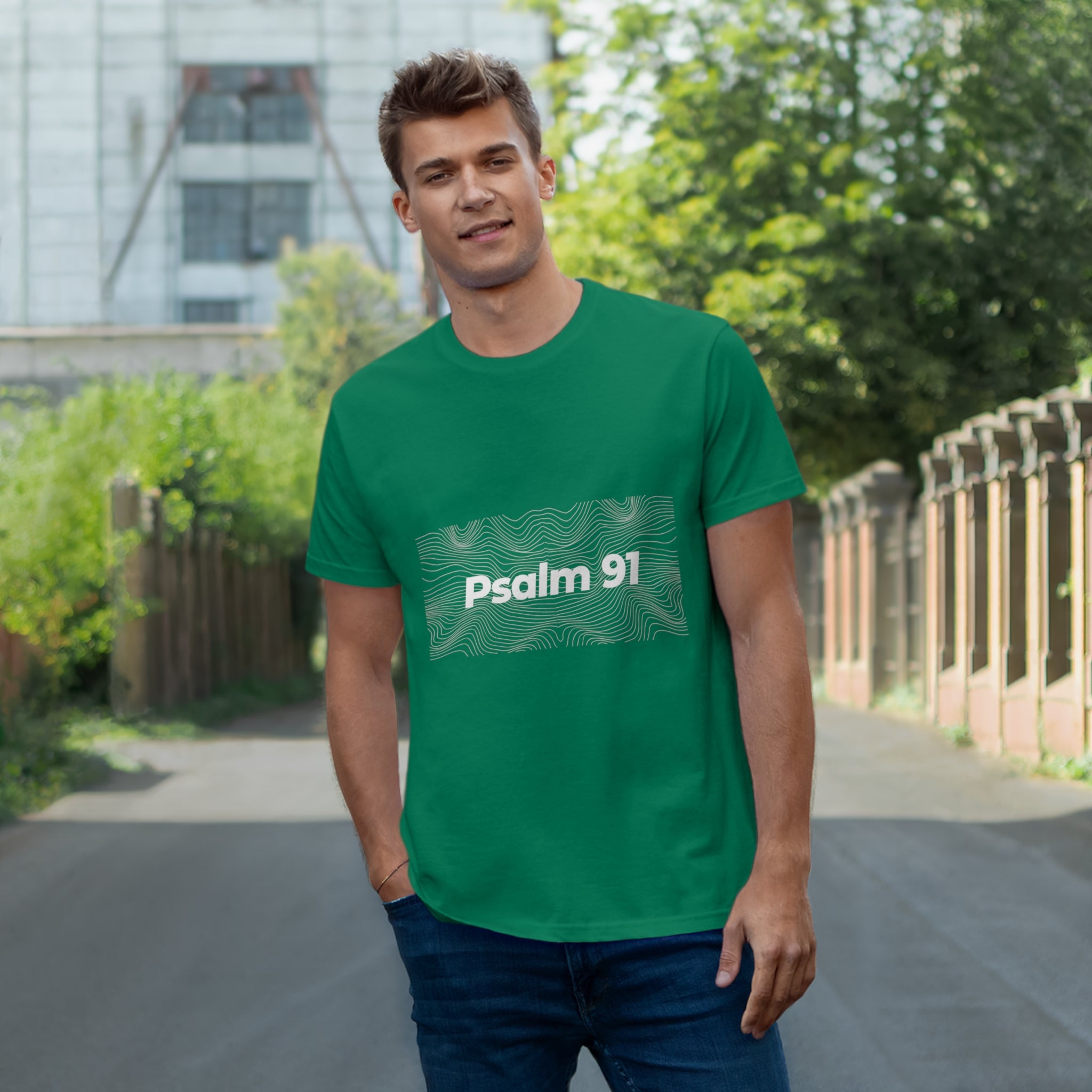 Psalm 91 Single Jersey T-shirt