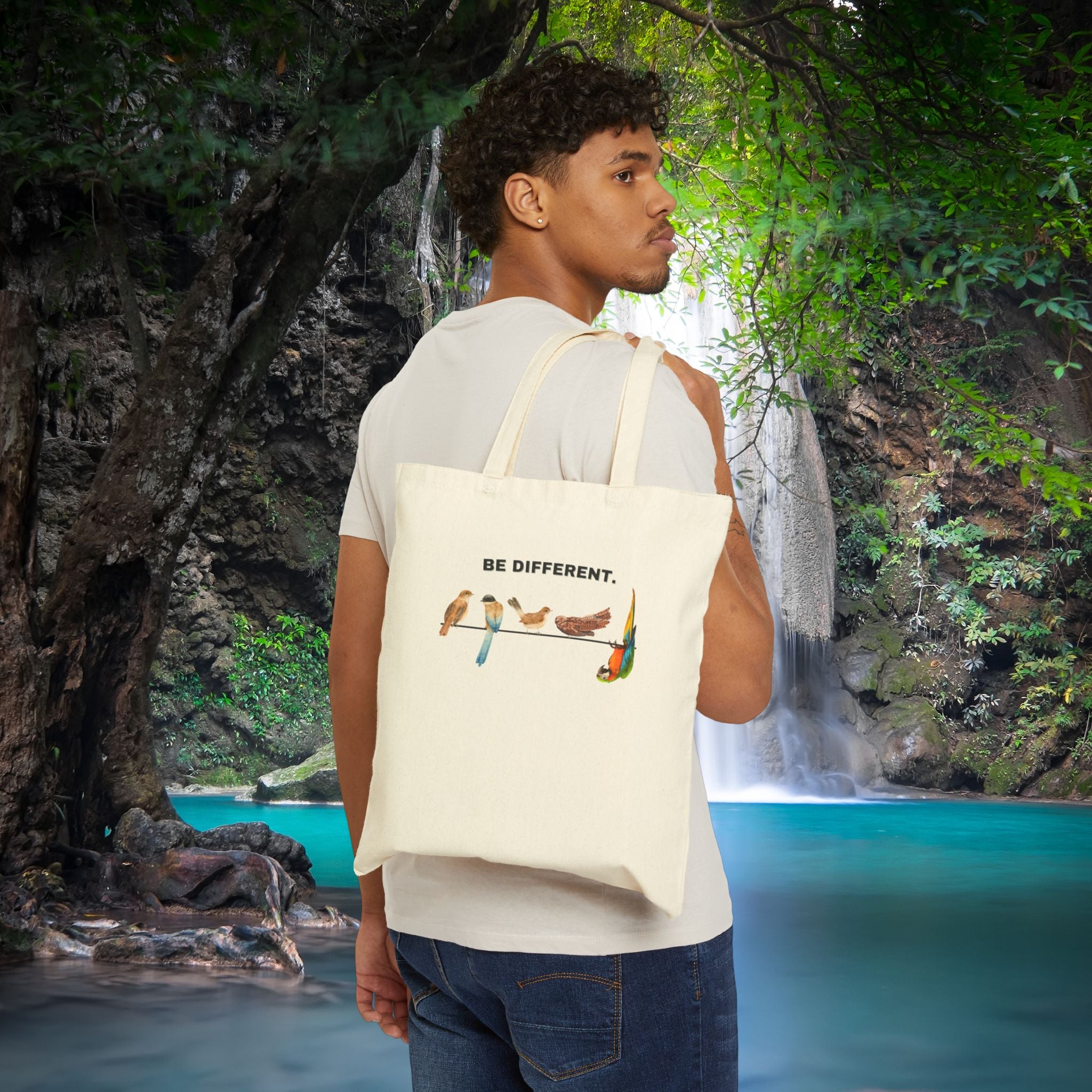 Canvas Tote Bag - Be Different