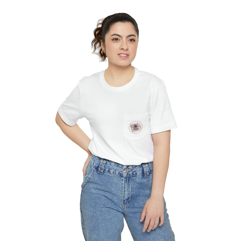 White Rose Pocket T-shirt