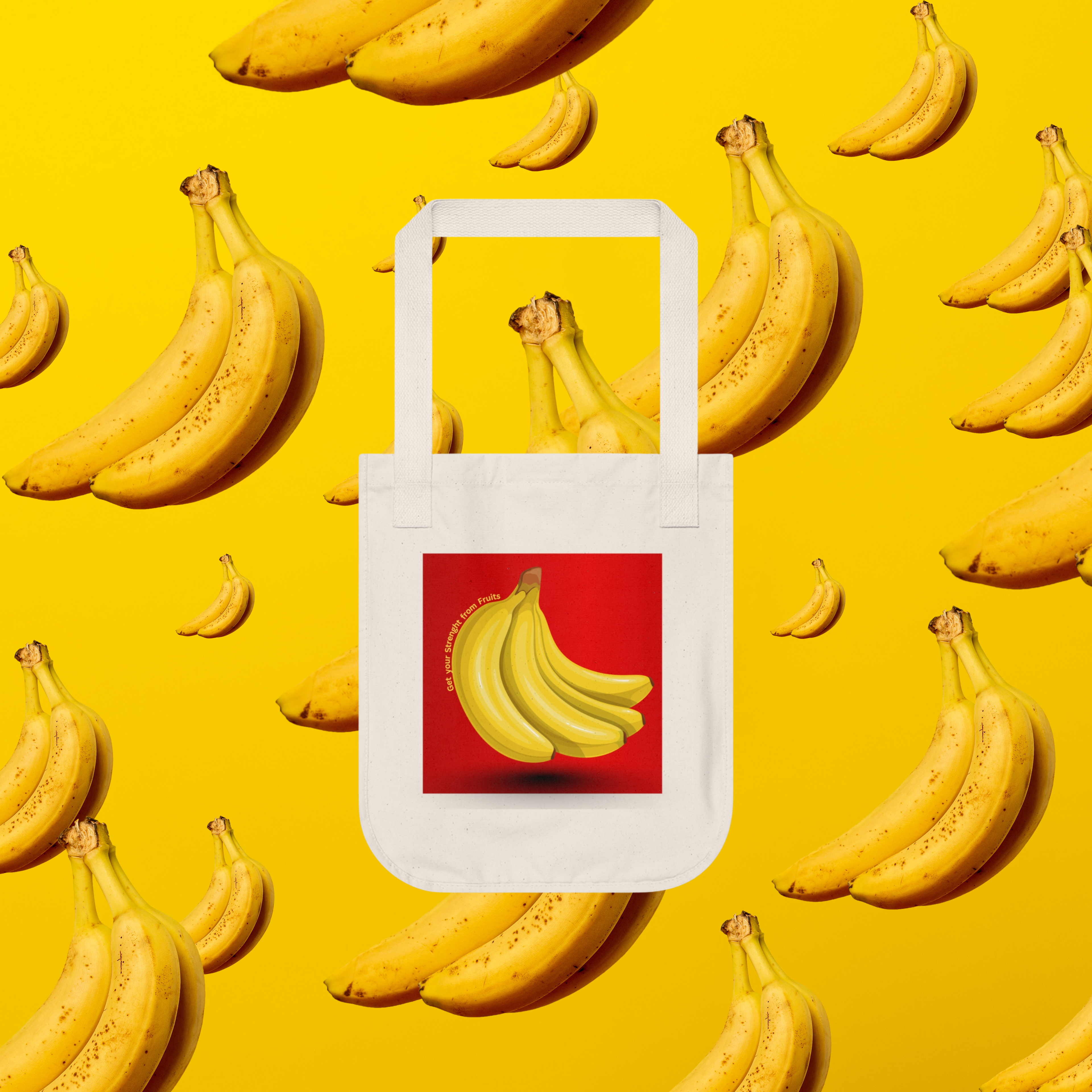 Canvas Tote Bag: Banana Lover