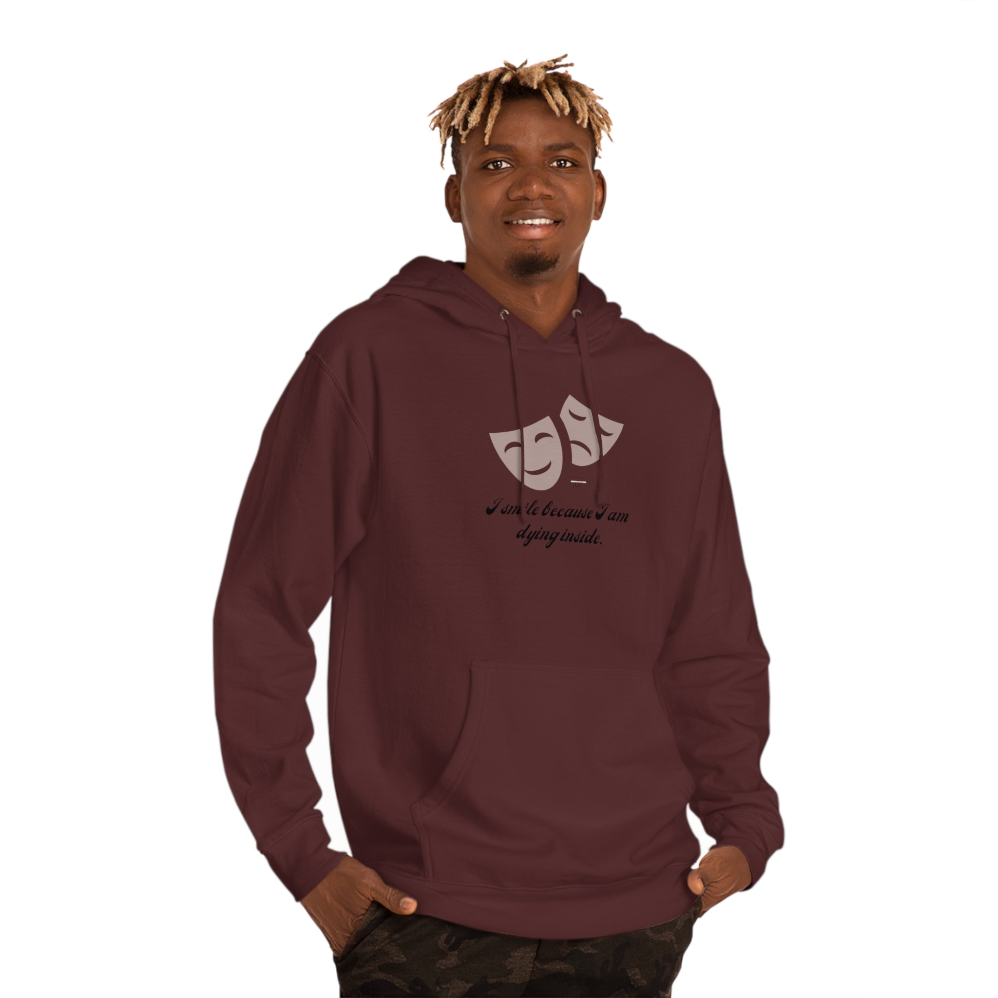 Small and Unhappy Hooded Sweatshirt