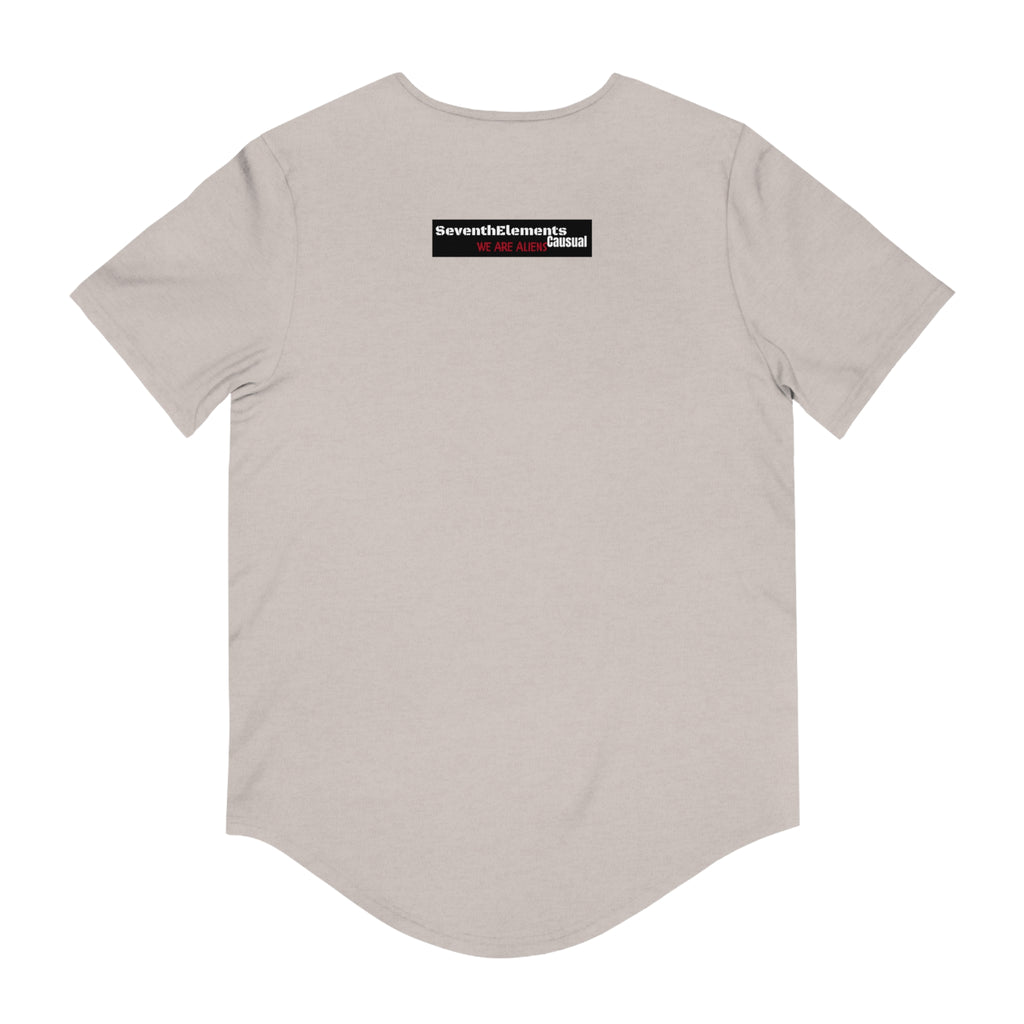 What happy yesterday-Jersey Curved Hem Tee