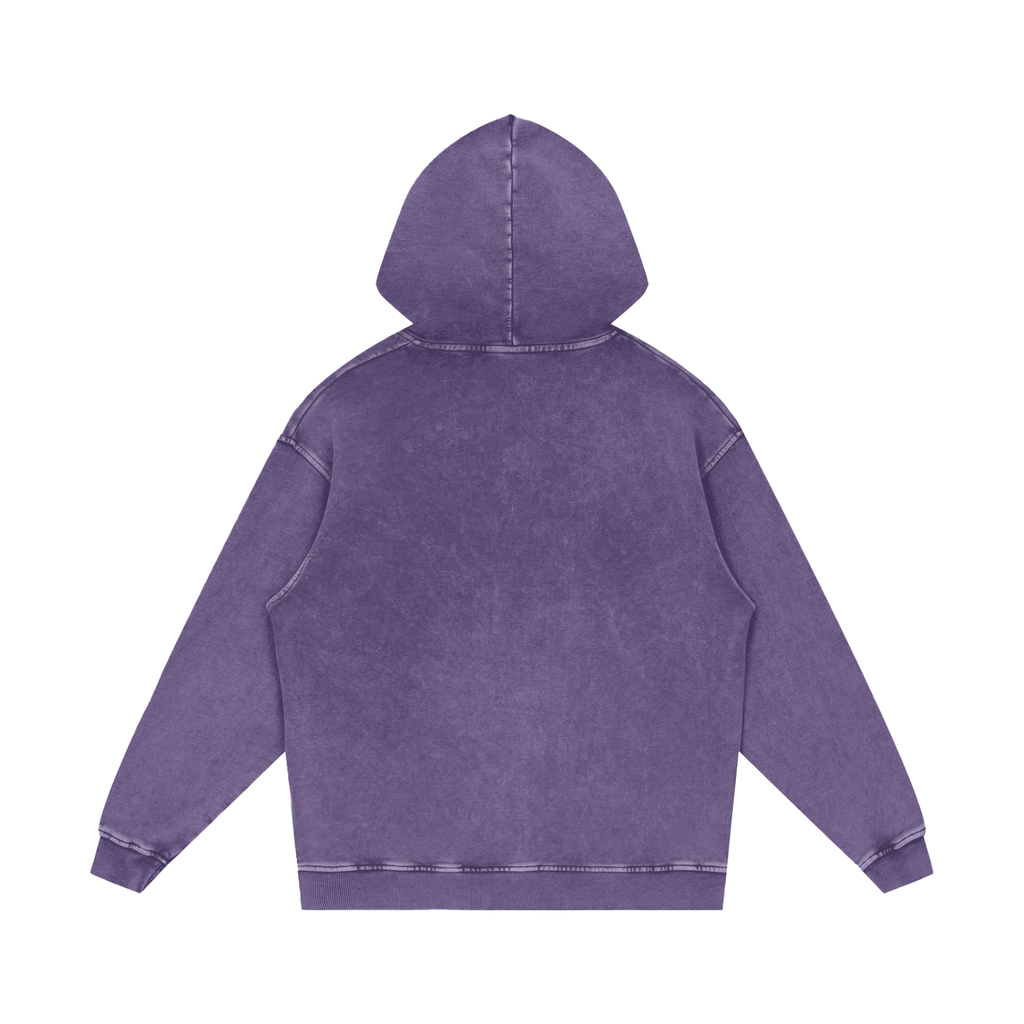 Snow Washed Loose Cotton Hoodi