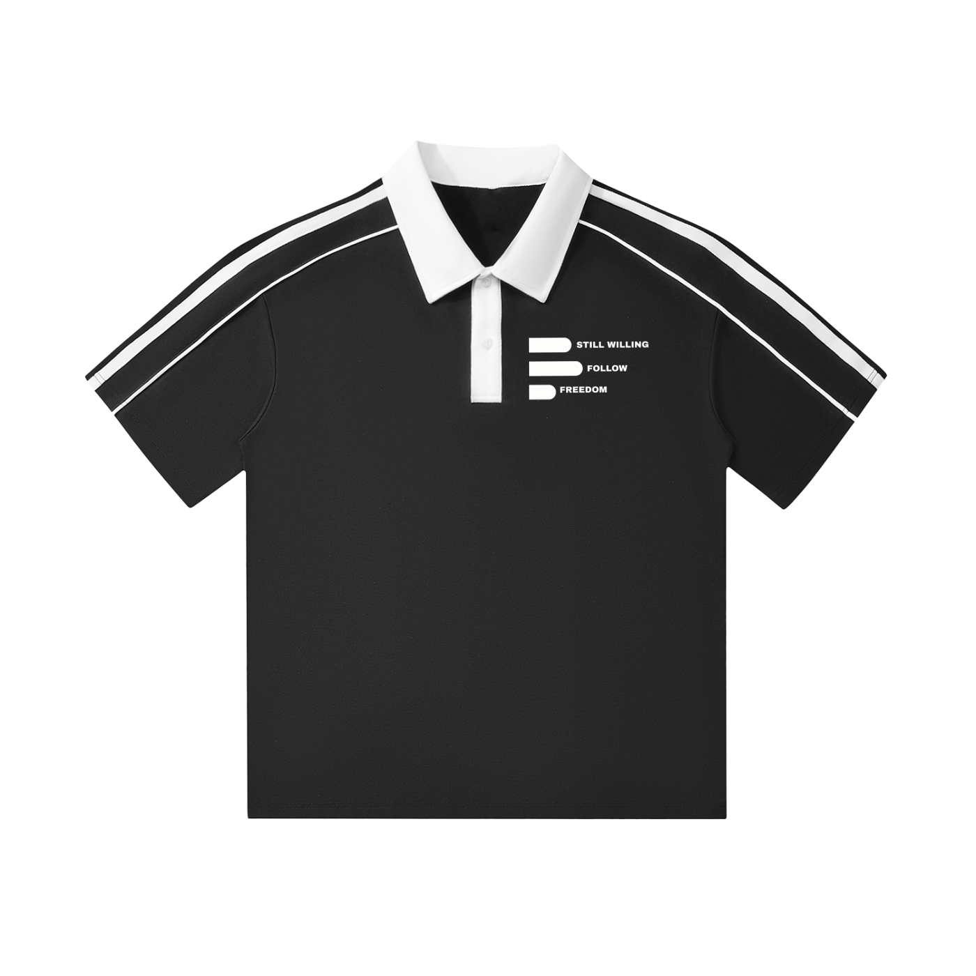 Contrast Collar Short-Sleeve P,Short-Sleeve P,Short-Sleeve Polo Shirt