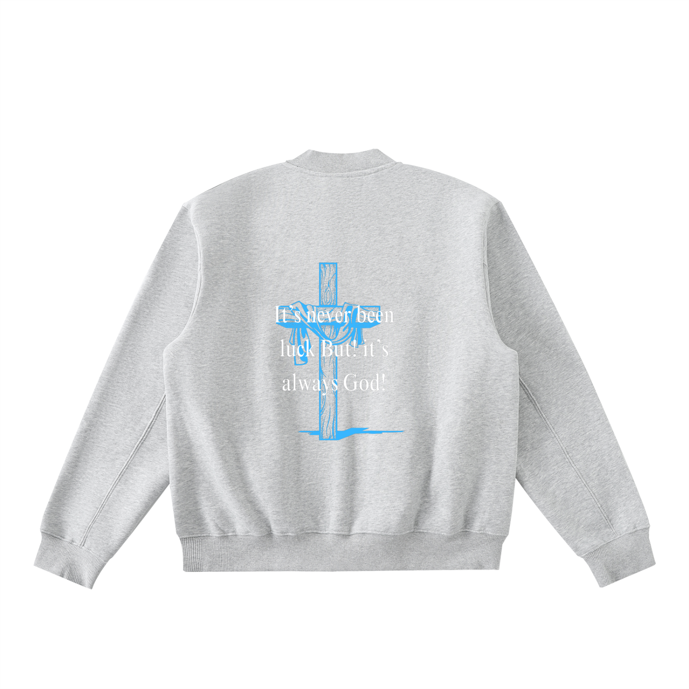 Essential Zip-Up Fleeced Varsity Jacket