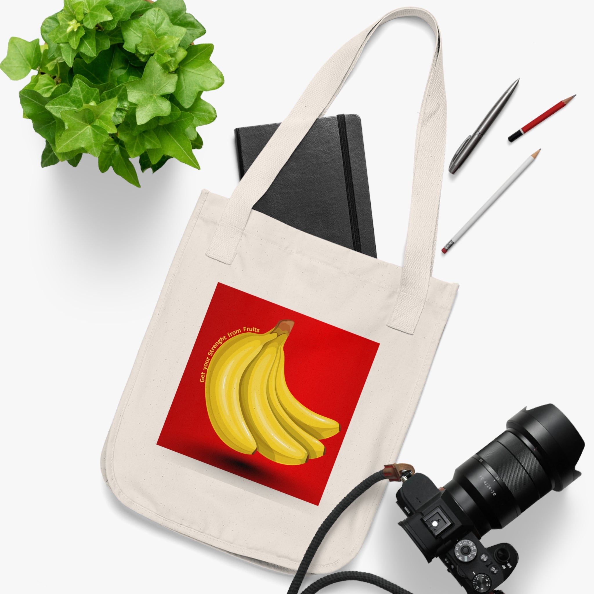 Canvas Tote Bag: Banana Lover
