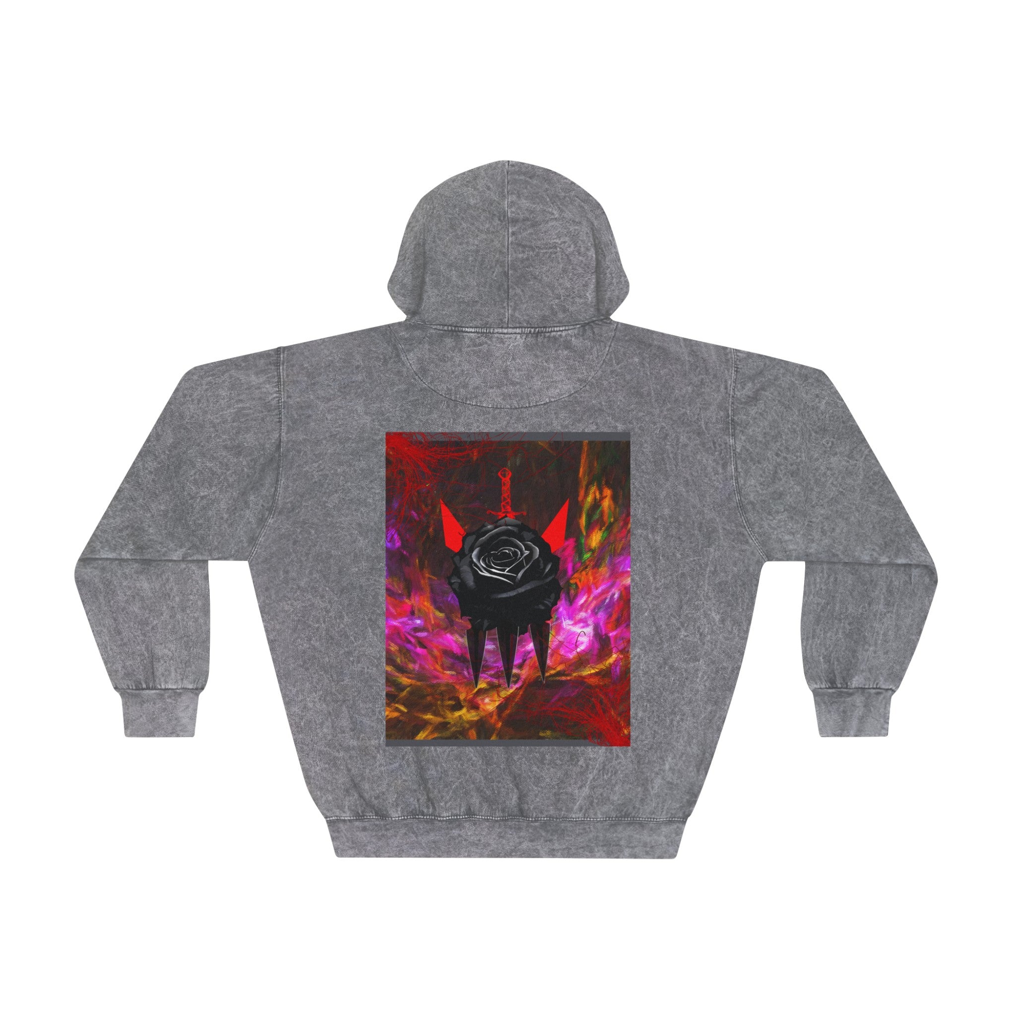 Black love Mineral Wash Hoodie