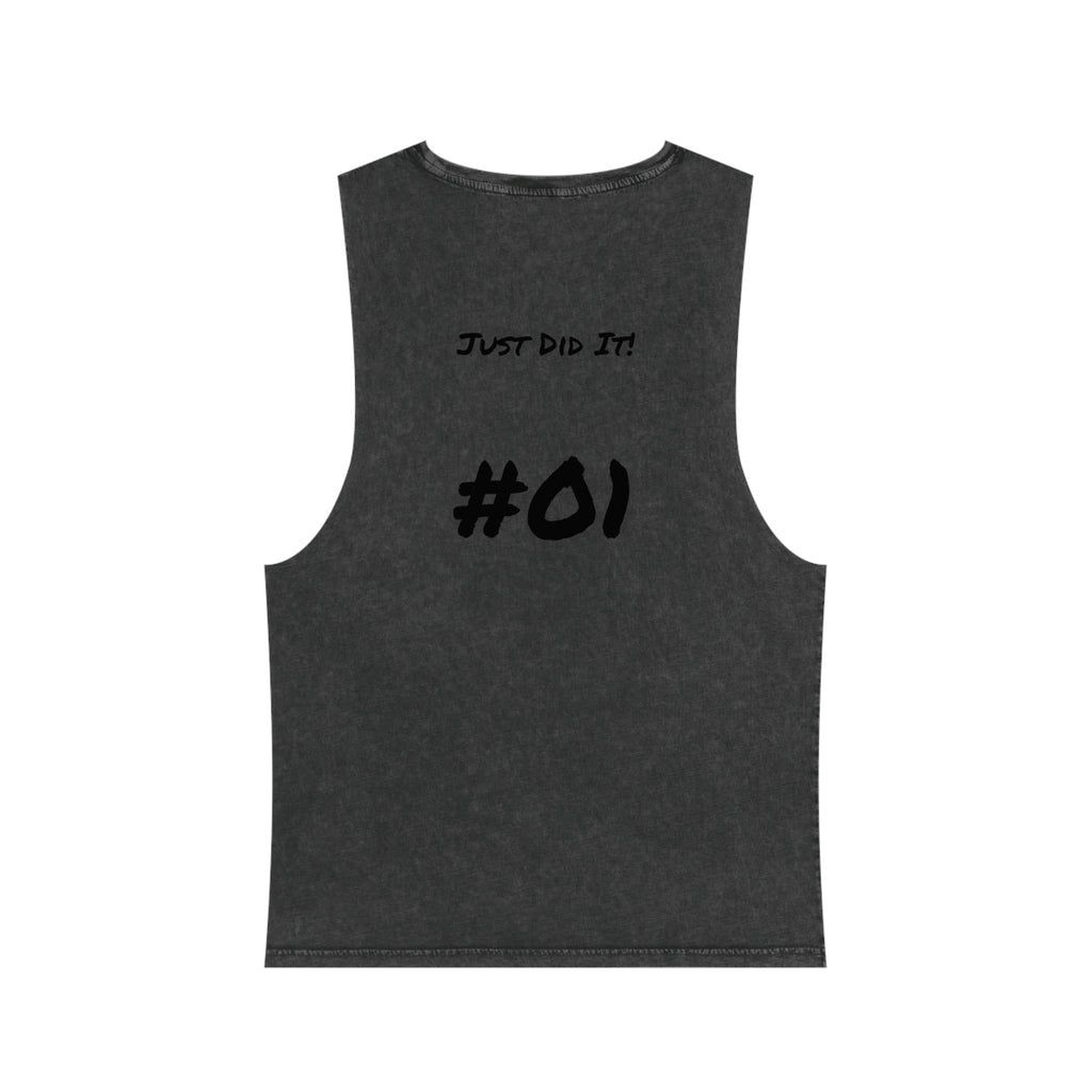 Just Married Couple Stonewash Tank Top