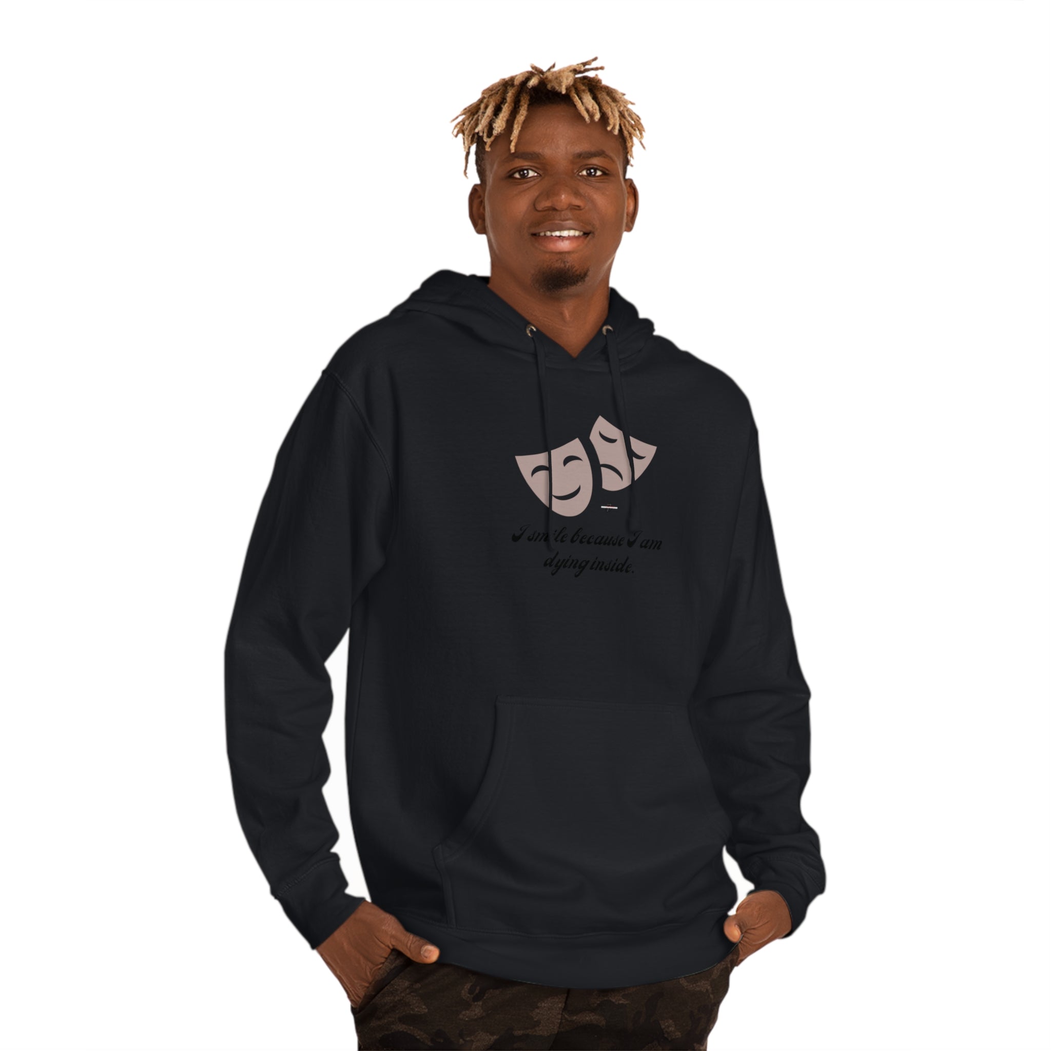 Small and Unhappy Hooded Sweatshirt