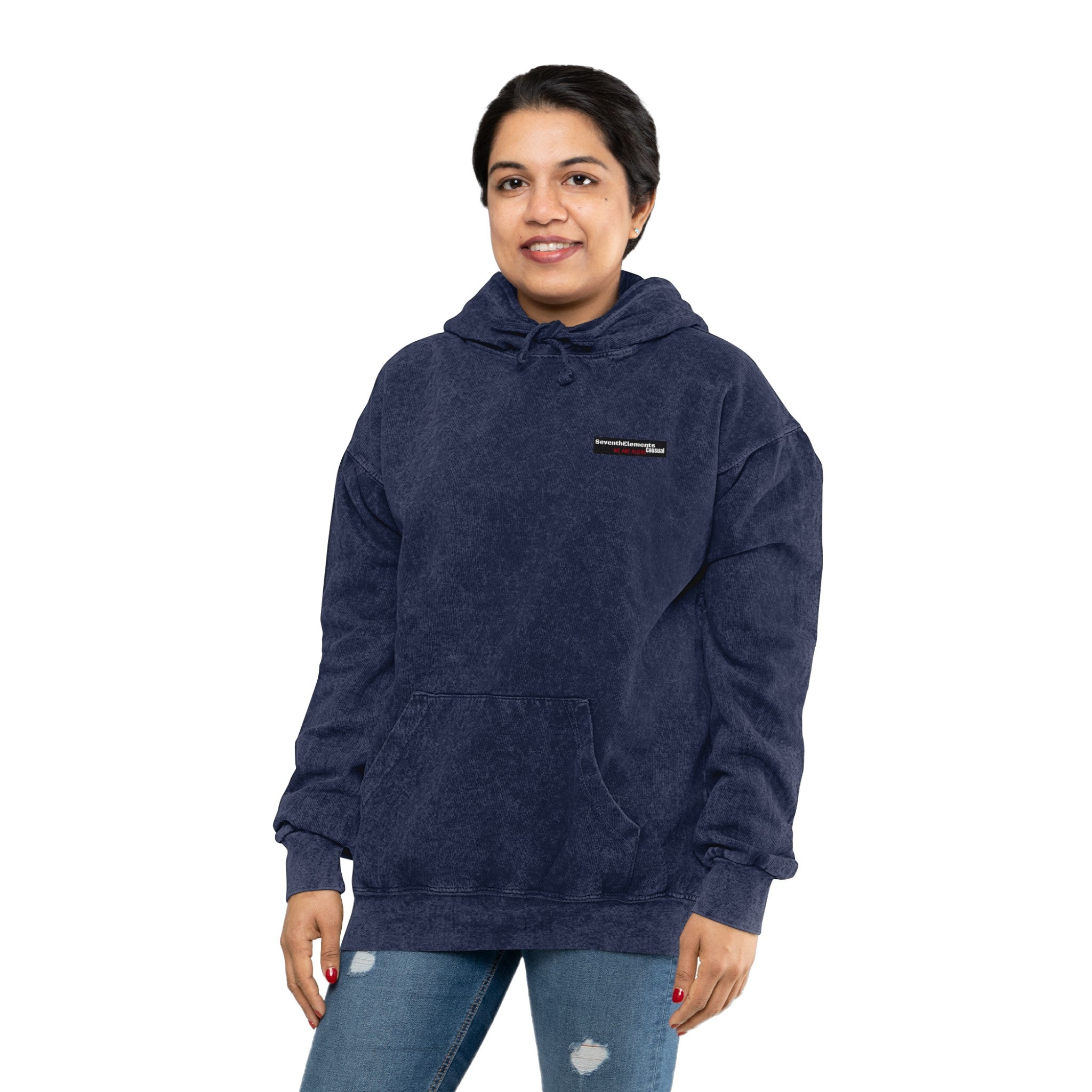 Black love Mineral Wash Hoodie