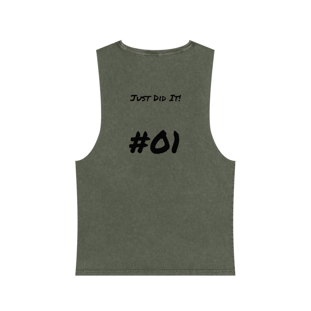 Just Married Couple Stonewash Tank Top