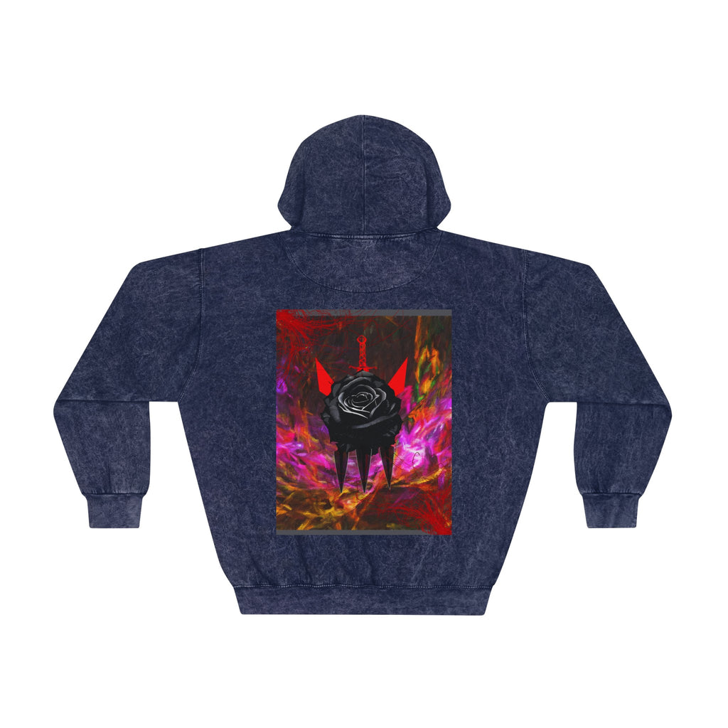 Black love Mineral Wash Hoodie