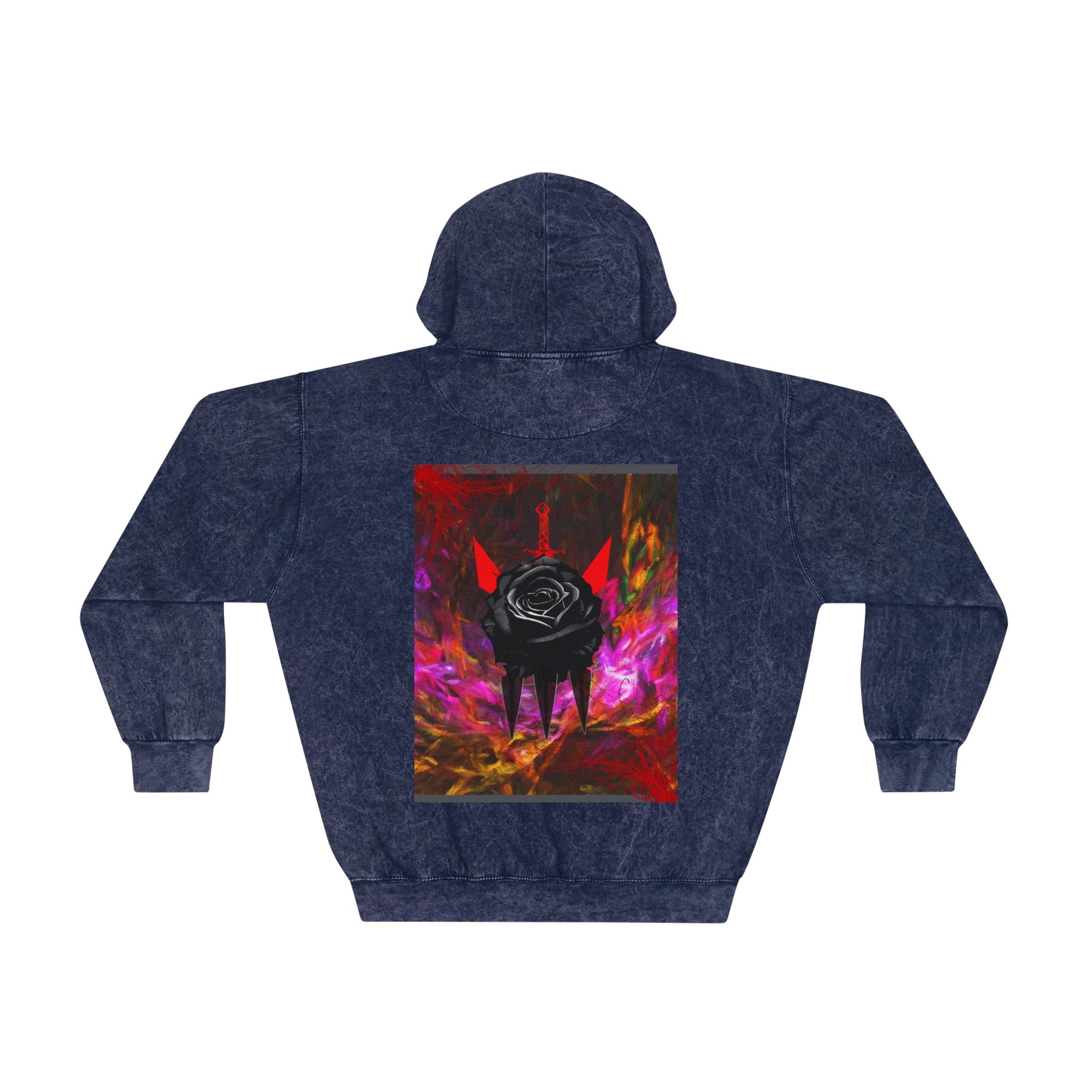Black love Mineral Wash Hoodie