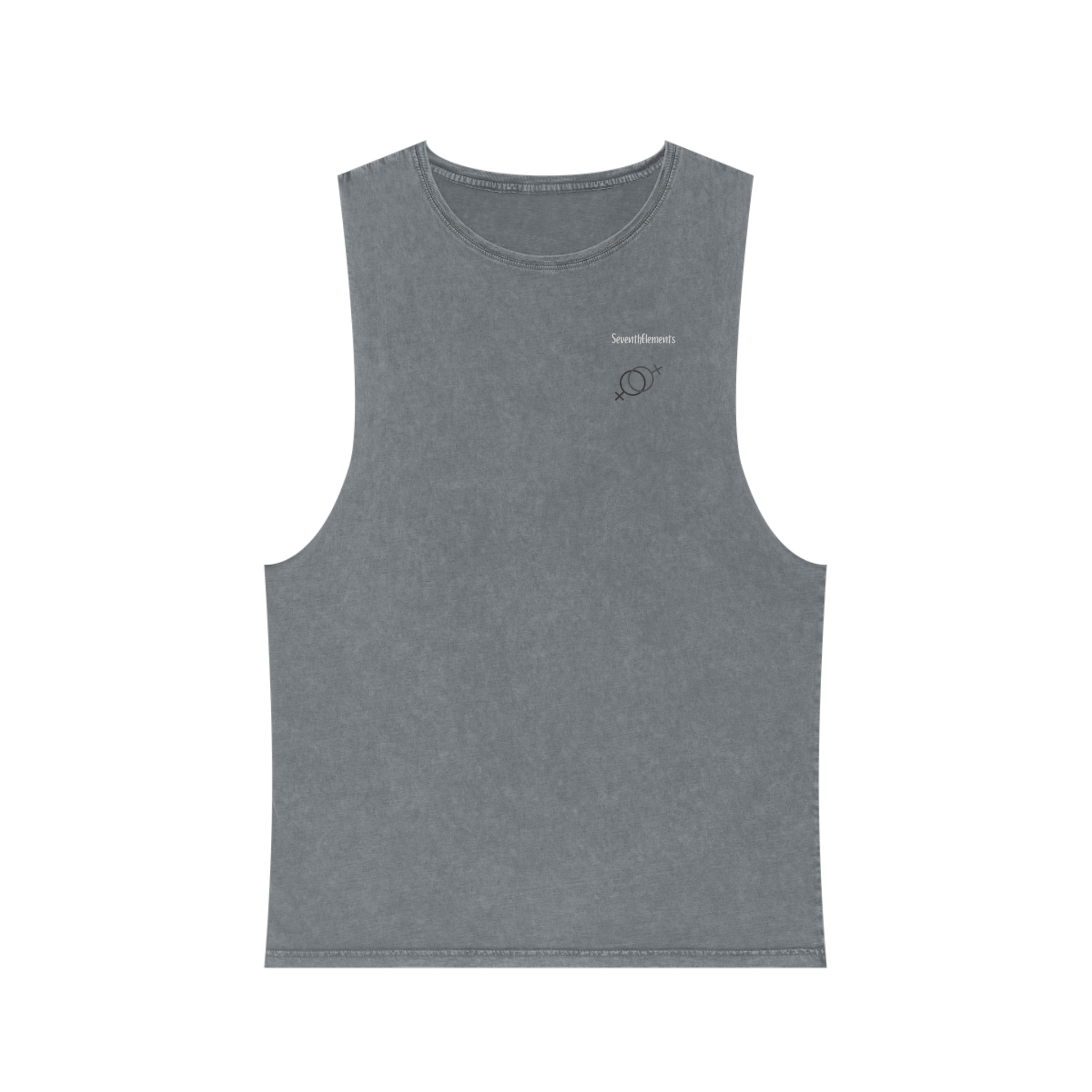 Just Married Couple Stonewash Tank Top