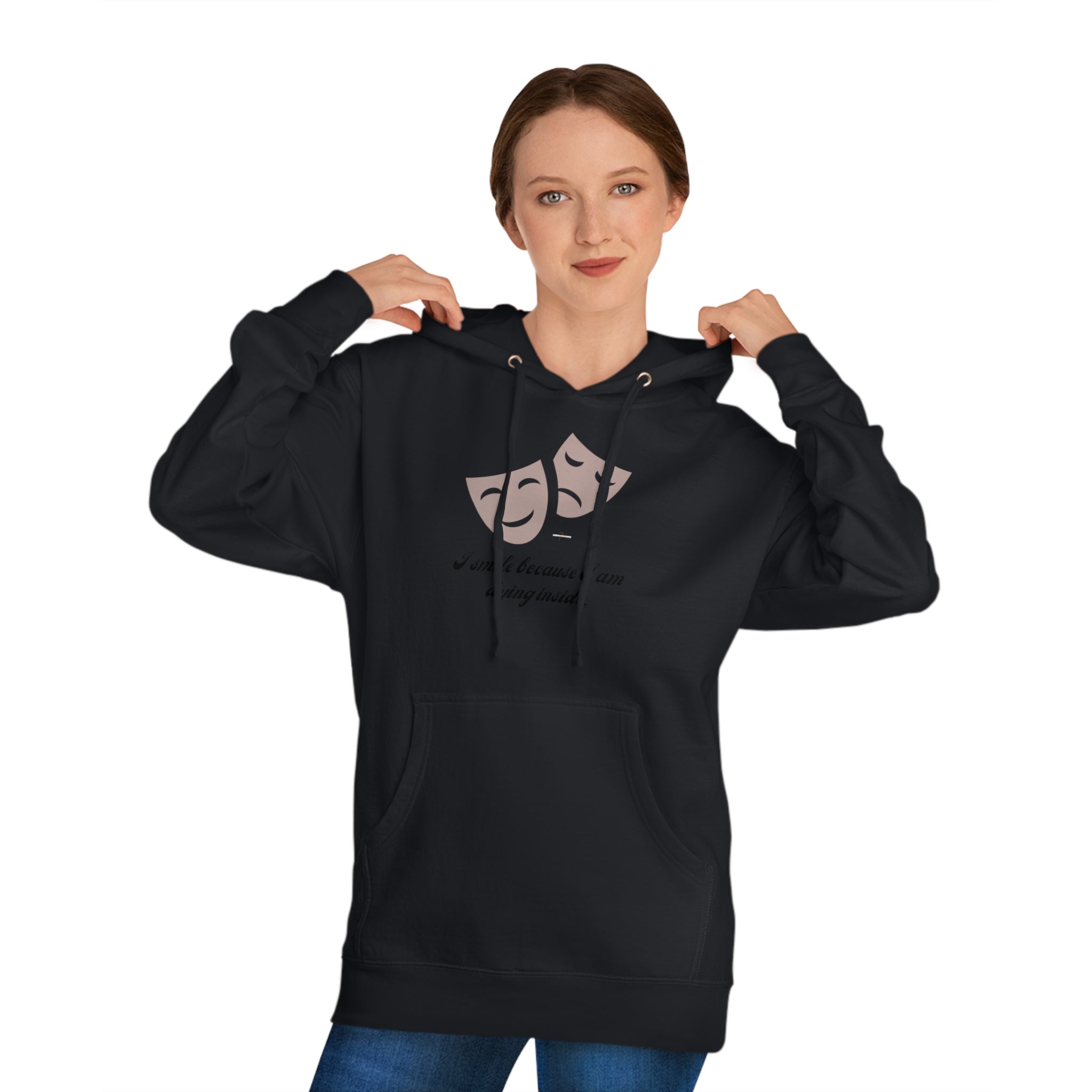Small and Unhappy Hooded Sweatshirt