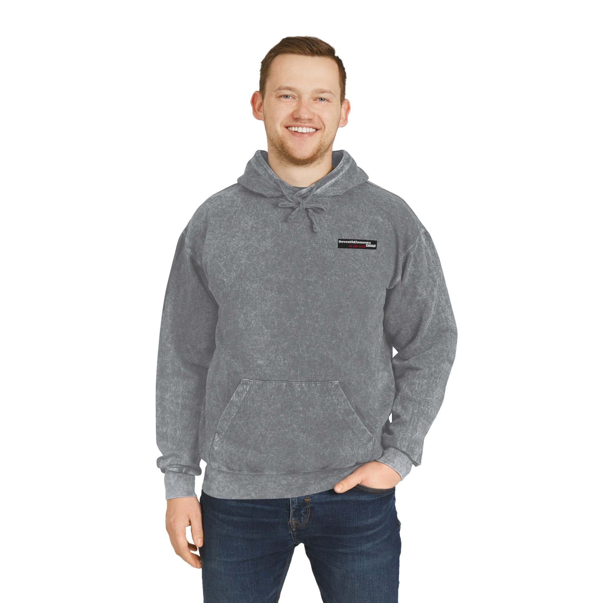 Black love Mineral Wash Hoodie