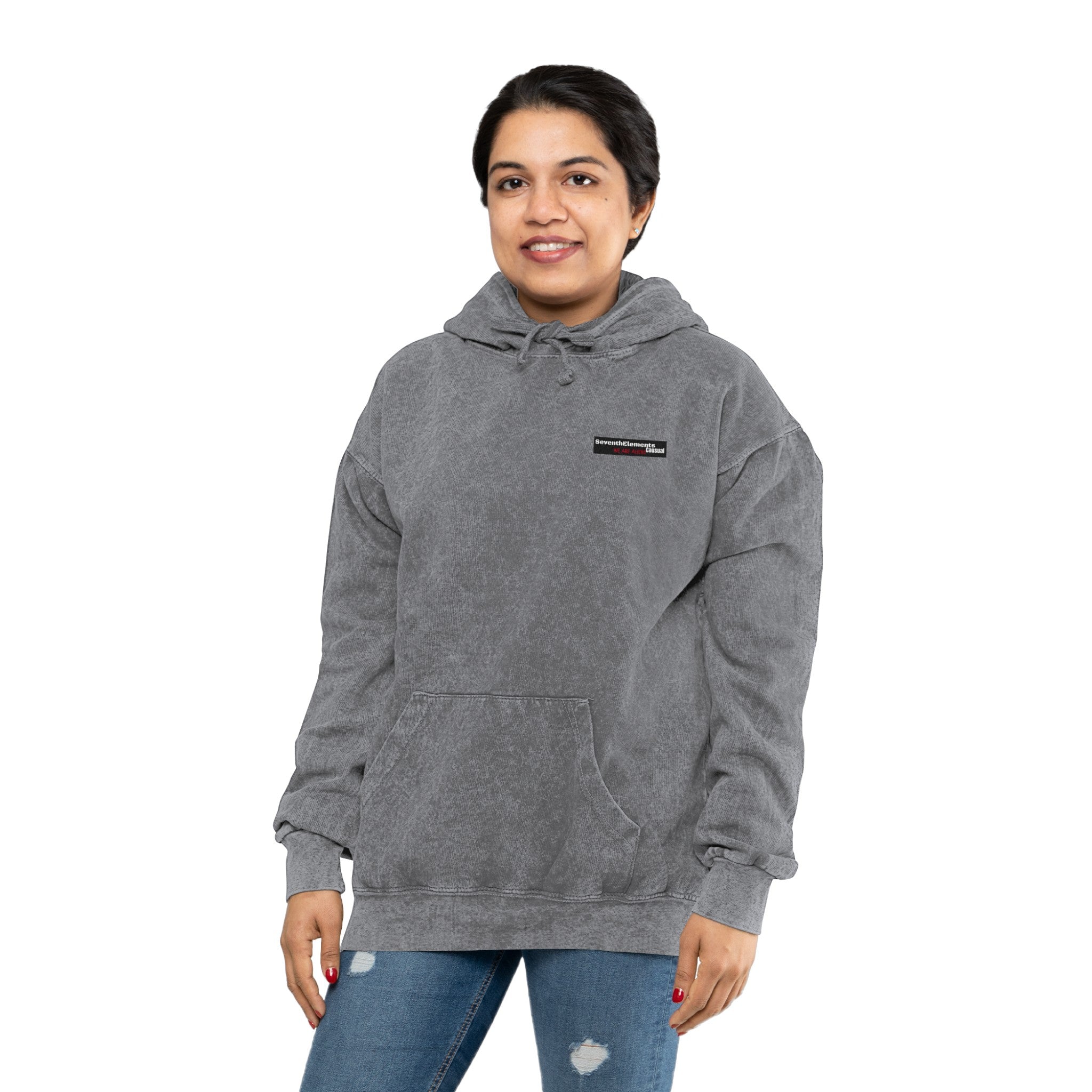 Black love Mineral Wash Hoodie