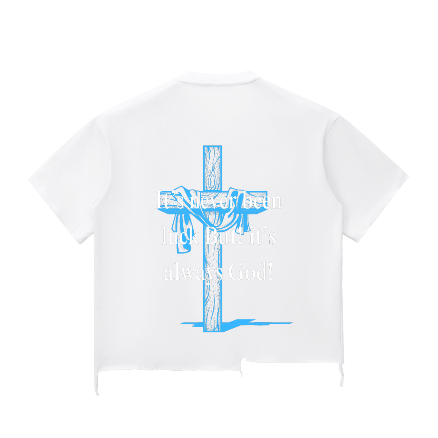 Snow Wash Raw-Hem Boxy T-shirt