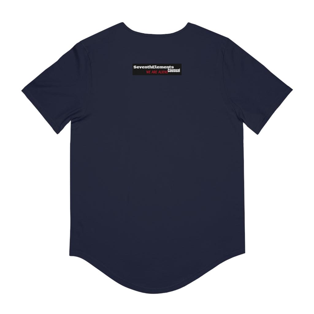 What happy yesterday-Jersey Curved Hem Tee