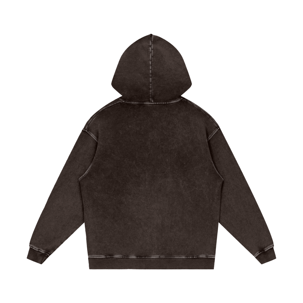 Snow Washed Loose Cotton Hoodi