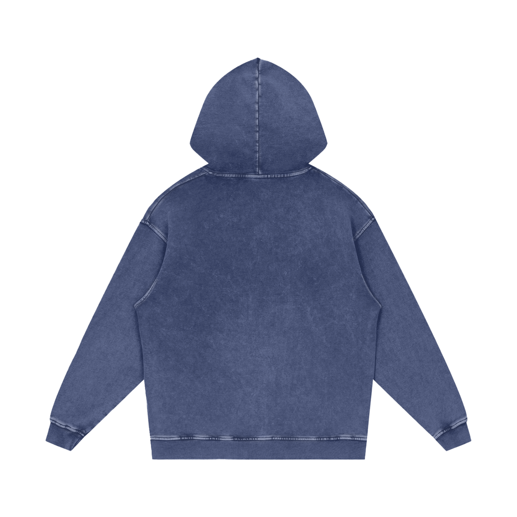 Snow Washed Loose Cotton Hoodi