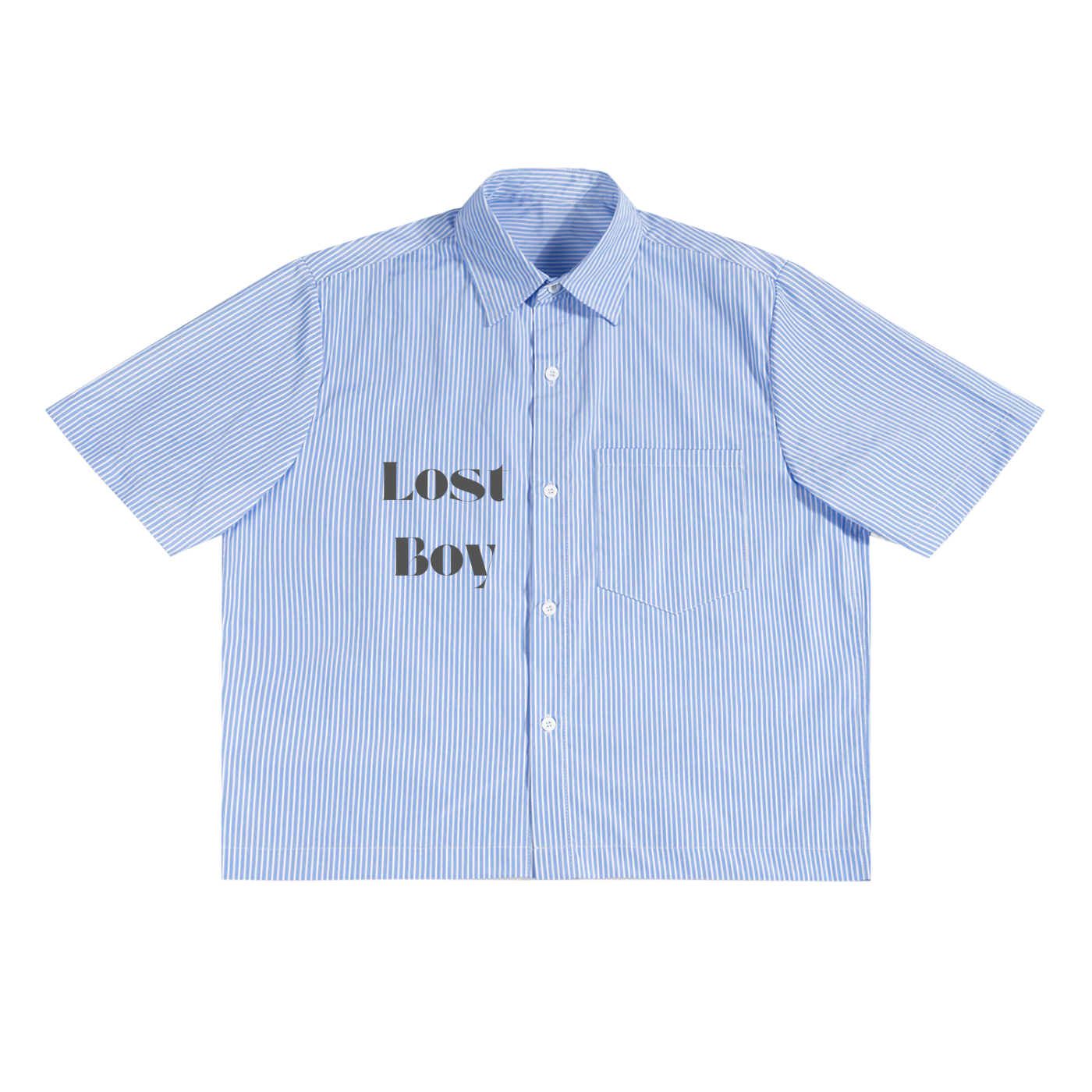 Oversized Vertical Stripe Boxy Shirt/lost boy