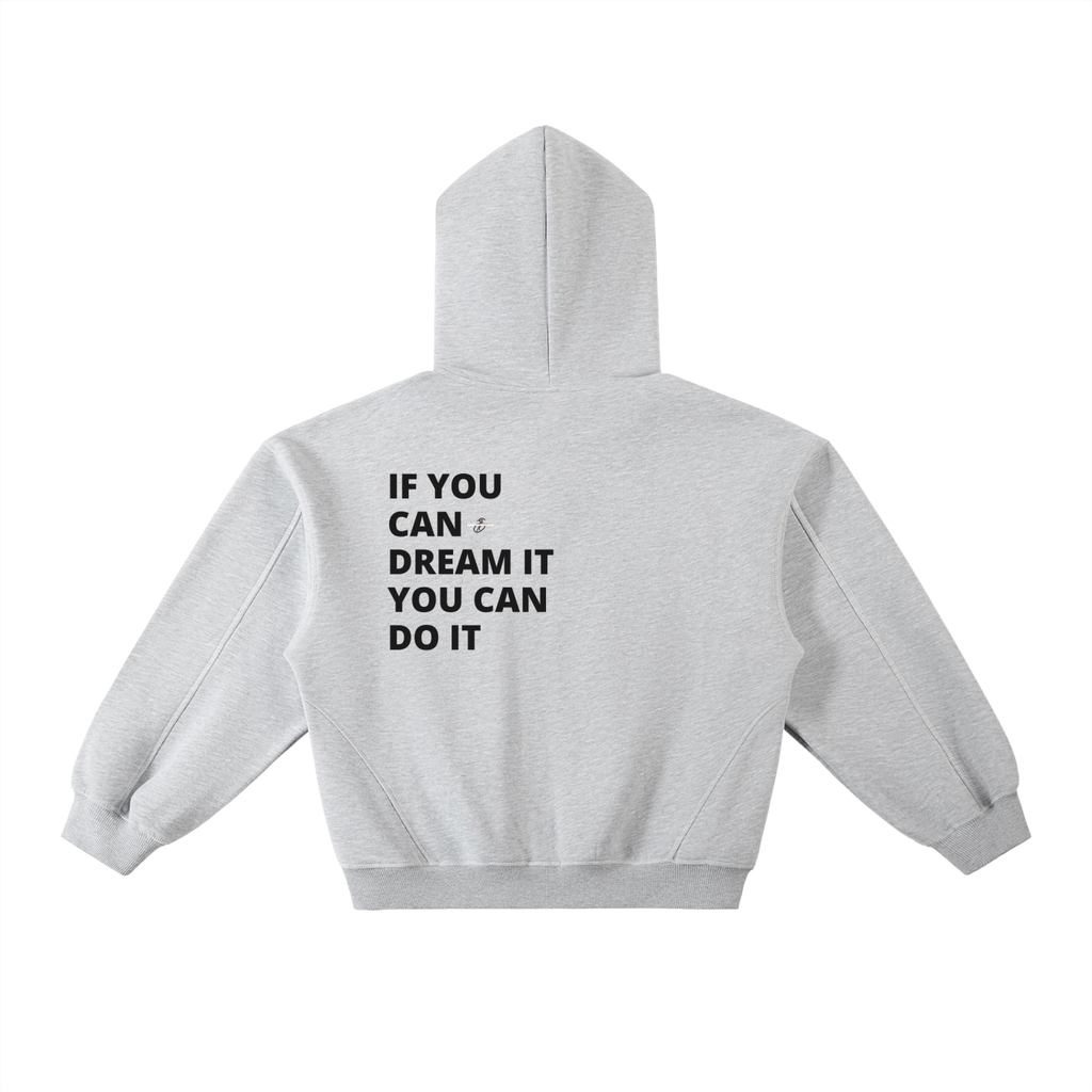 Contrast-Stitched Boxy Fleece 