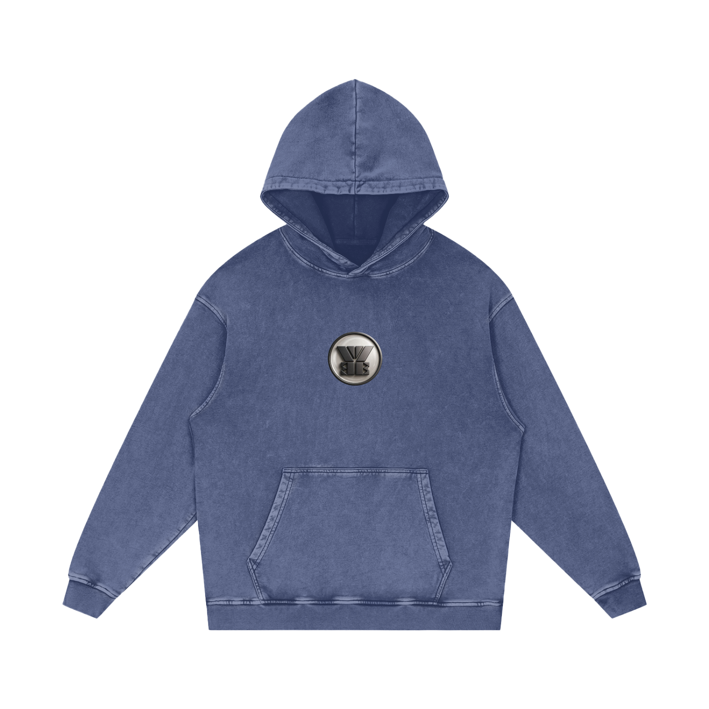 Snow Washed Loose Cotton , Hoodie, Loose Cotton Hoodie