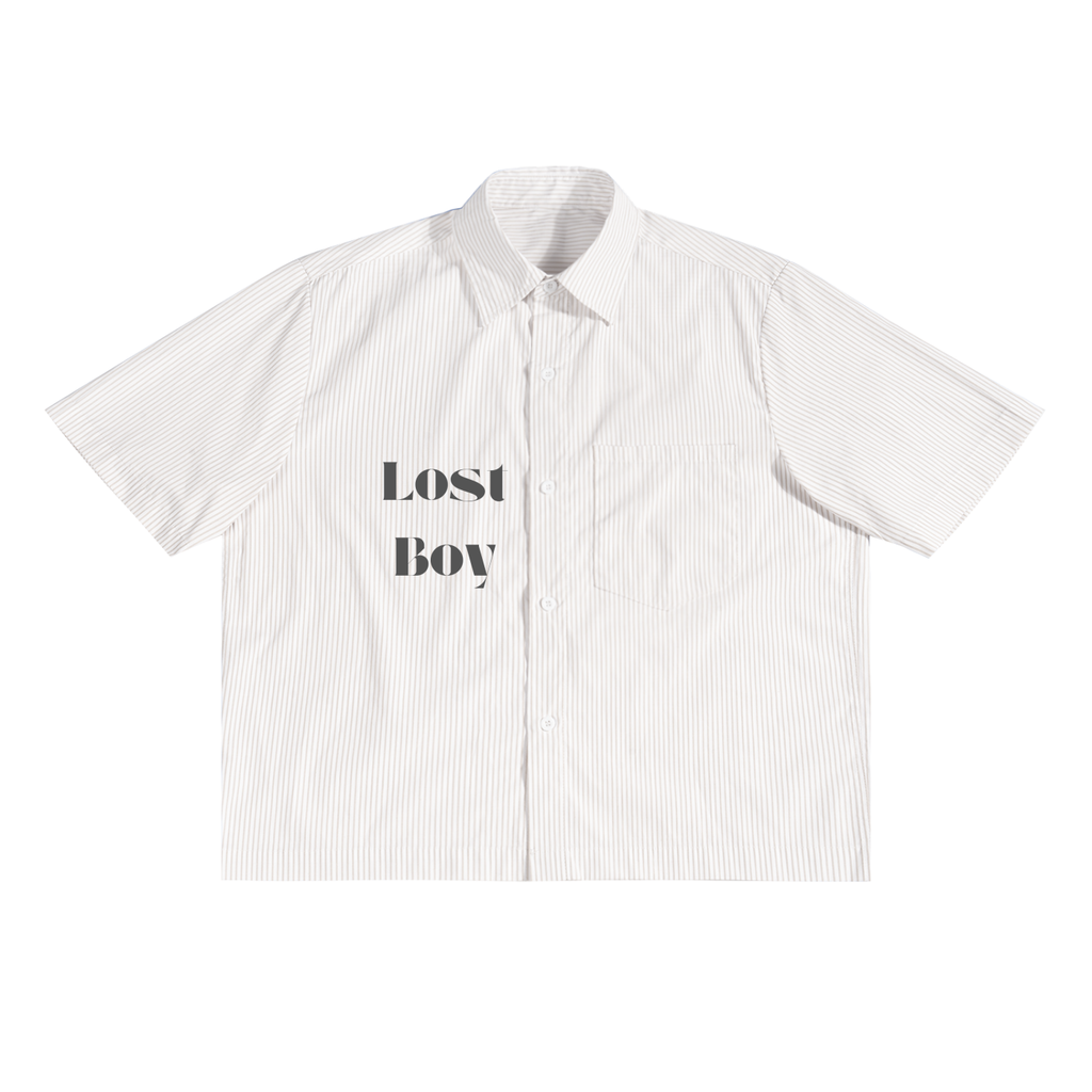 Oversized Vertical Stripe Boxy Shirt/lost boy