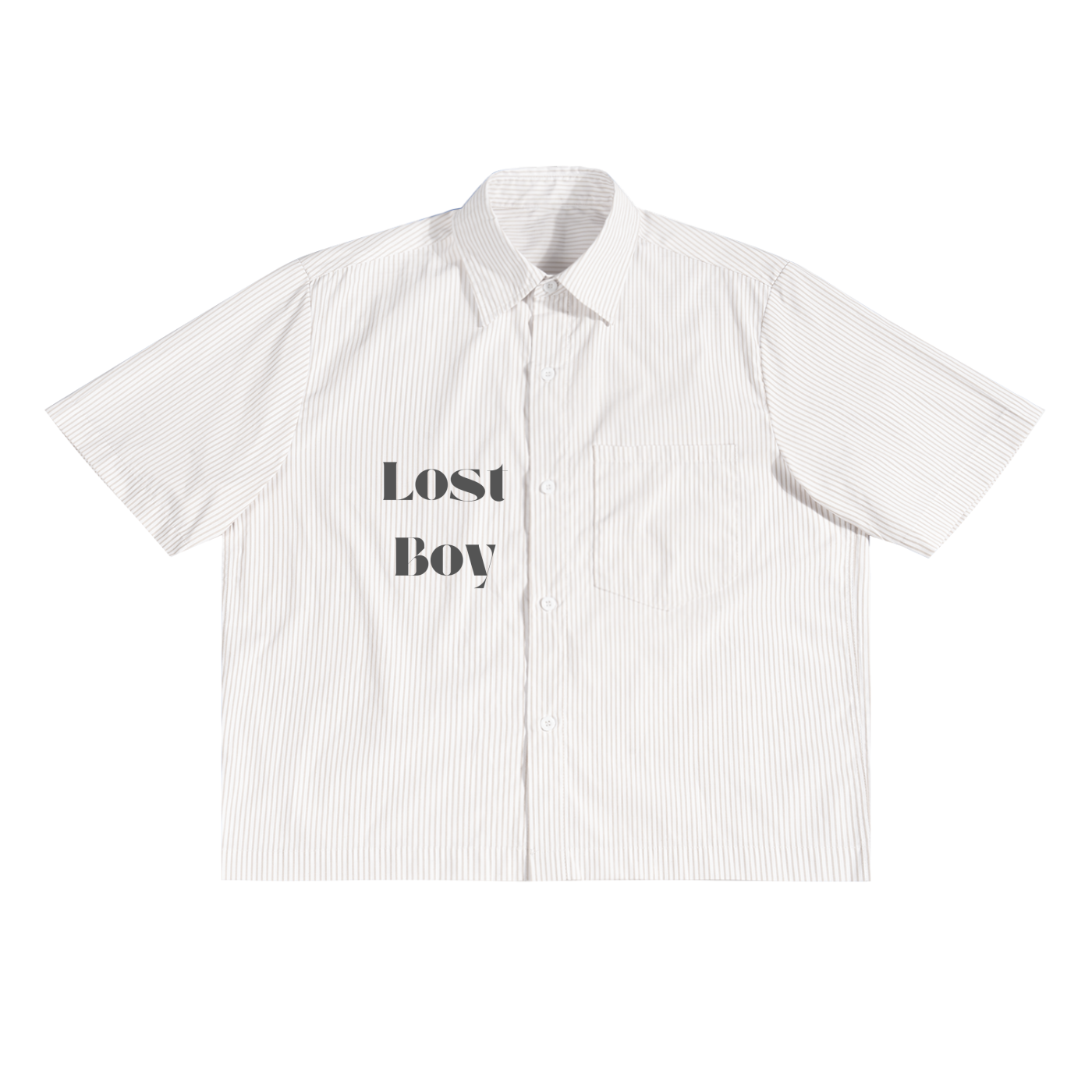 Oversized Vertical Stripe Boxy Shirt/lost boy