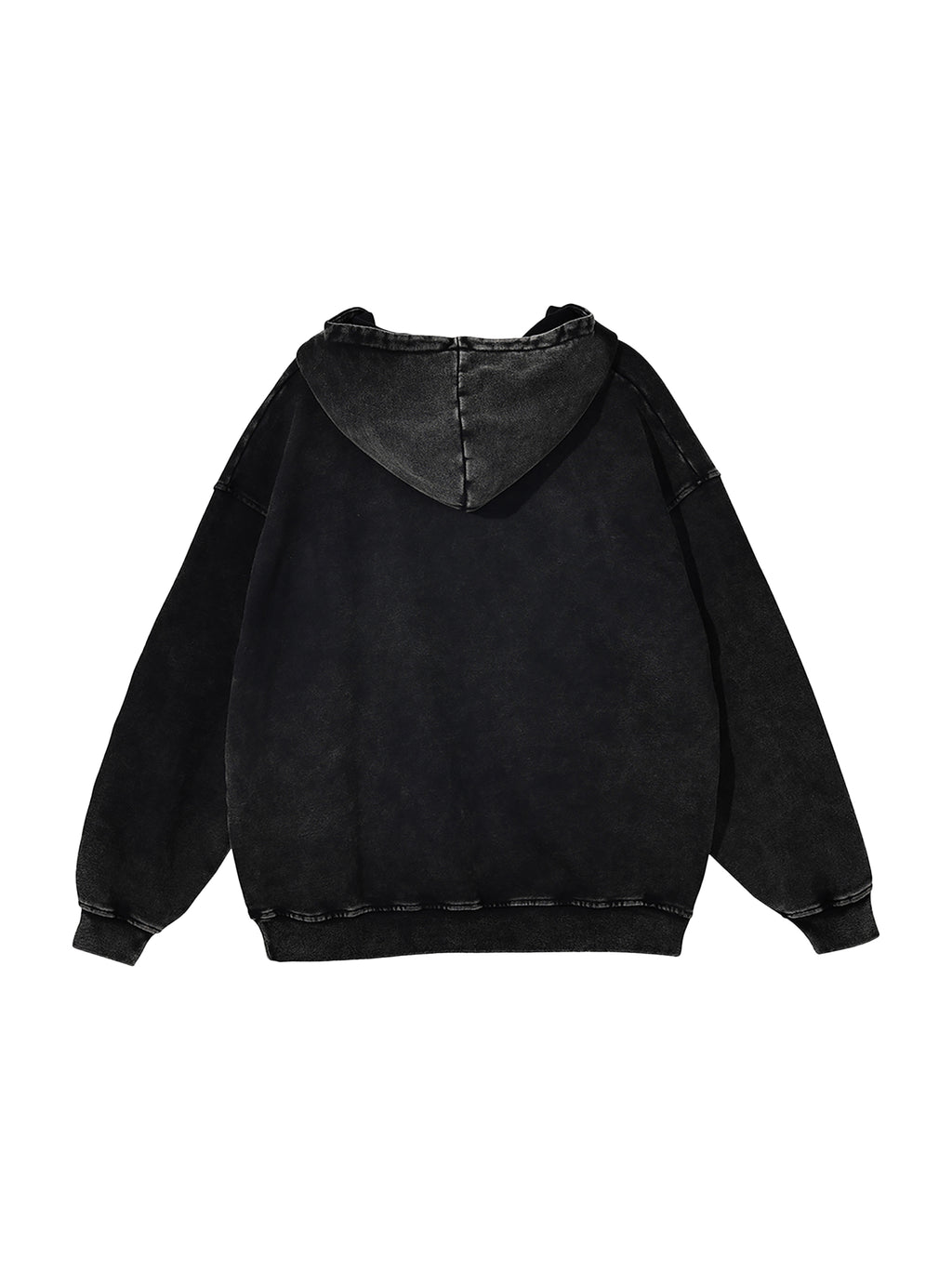 Snow Washed Loose Cotton Hoodi
