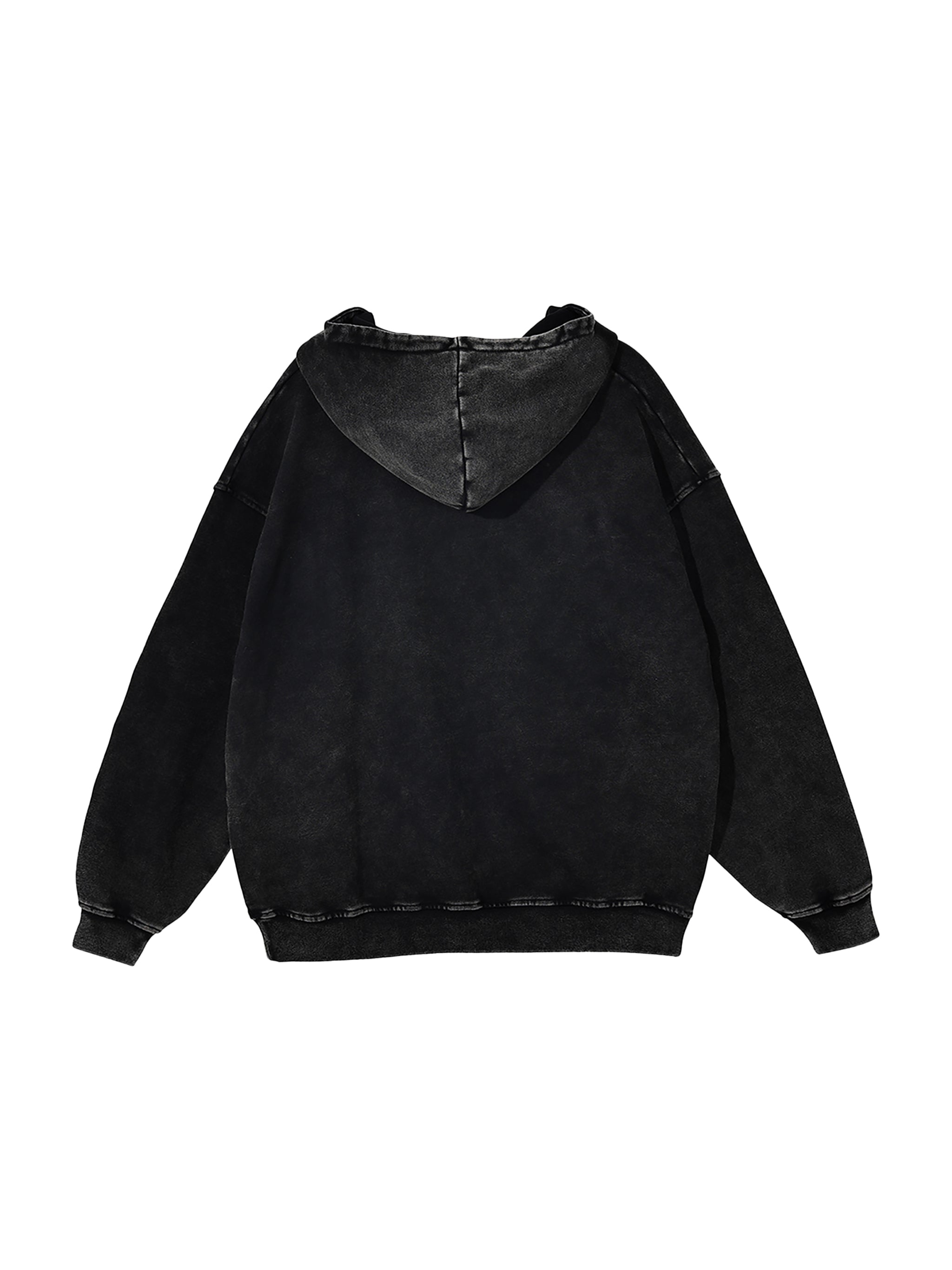 Snow Washed Loose Cotton Hoodi
