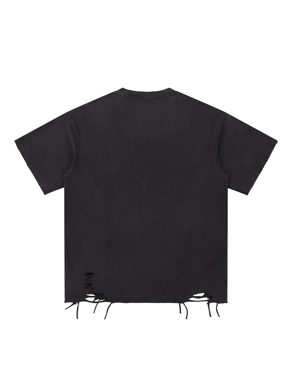 Snow Washed Raw-Hem T-Shirt,Snow Washed Raw-Hem ,T-Shirt
