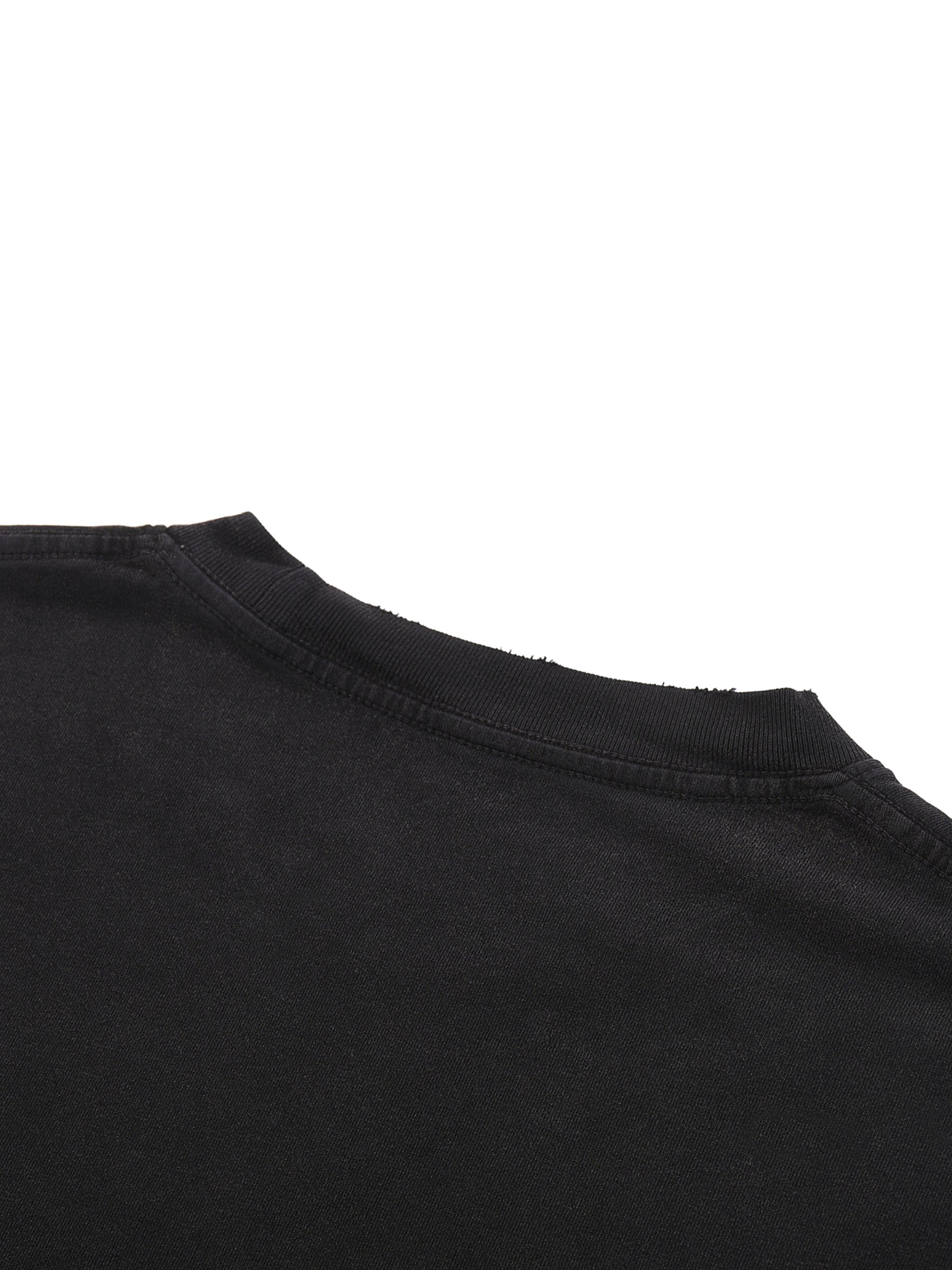 Snow Washed Raw-Hem T-Shirt,Snow Washed Raw-Hem ,T-Shirt