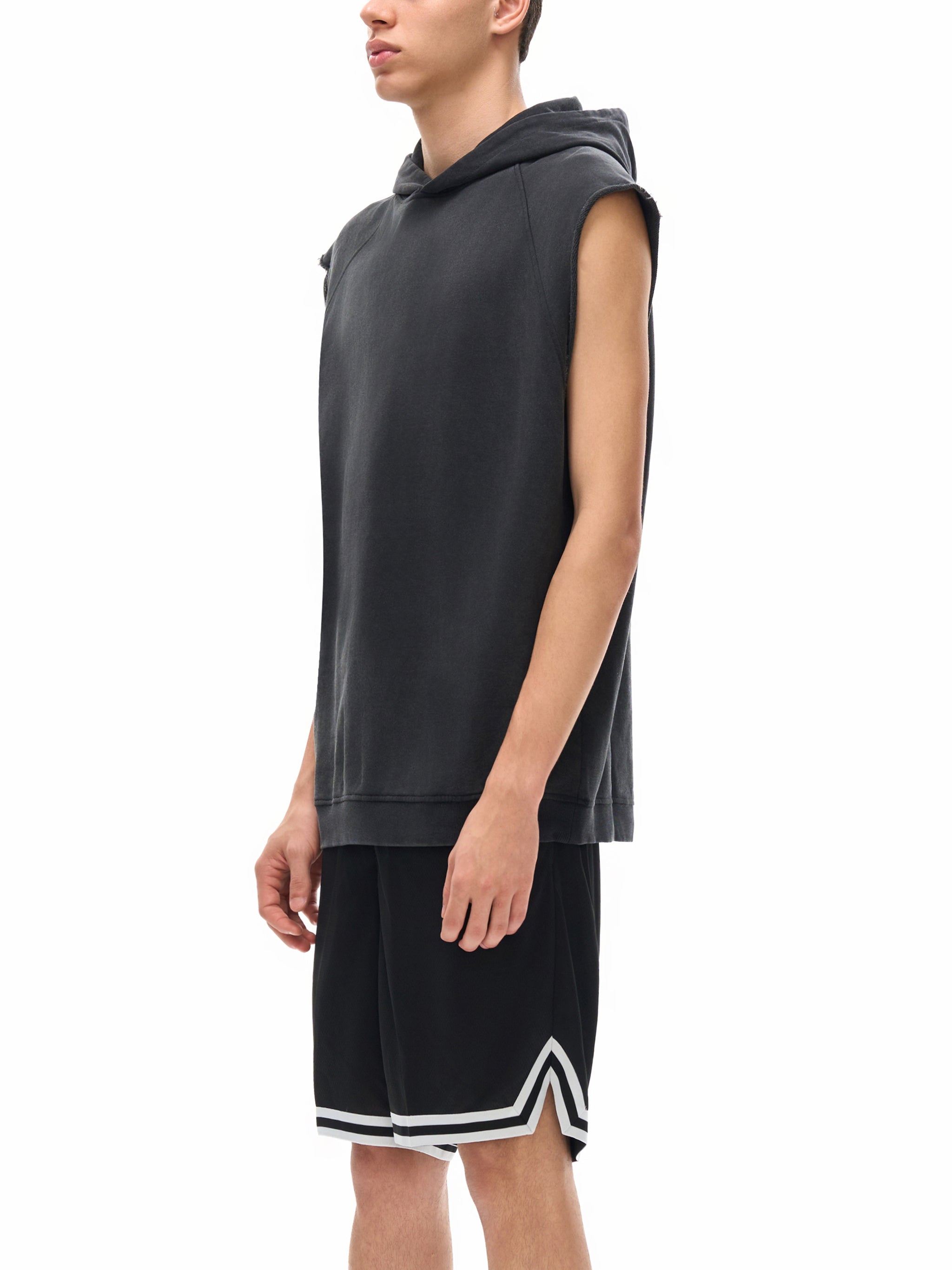 Snow Washed Sleeveless Hoodie,Snow Washed ,Sleeveless Hoodie,Hoodie