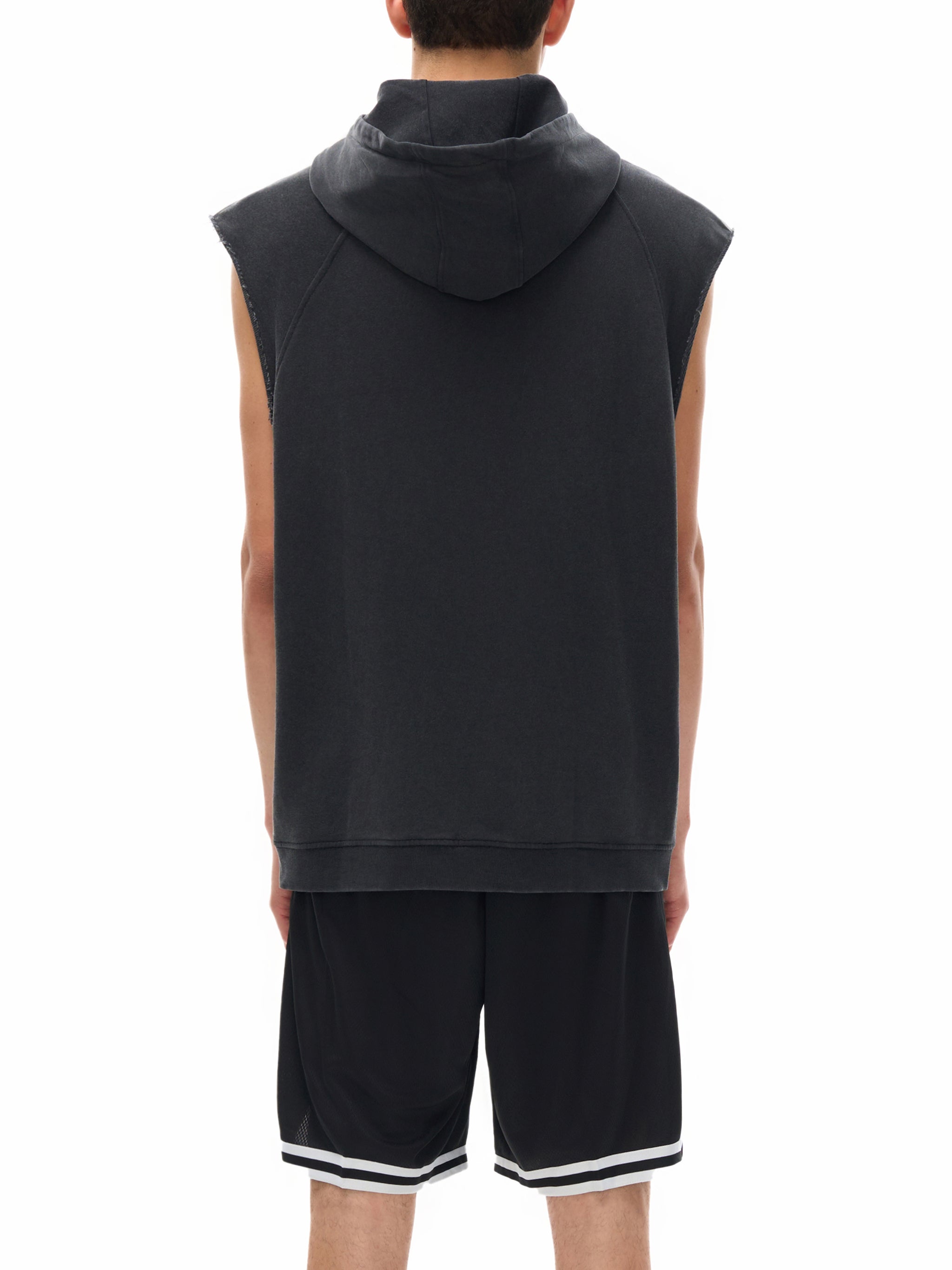 Snow Washed Sleeveless Hoodie,Snow Washed ,Sleeveless Hoodie,Hoodie