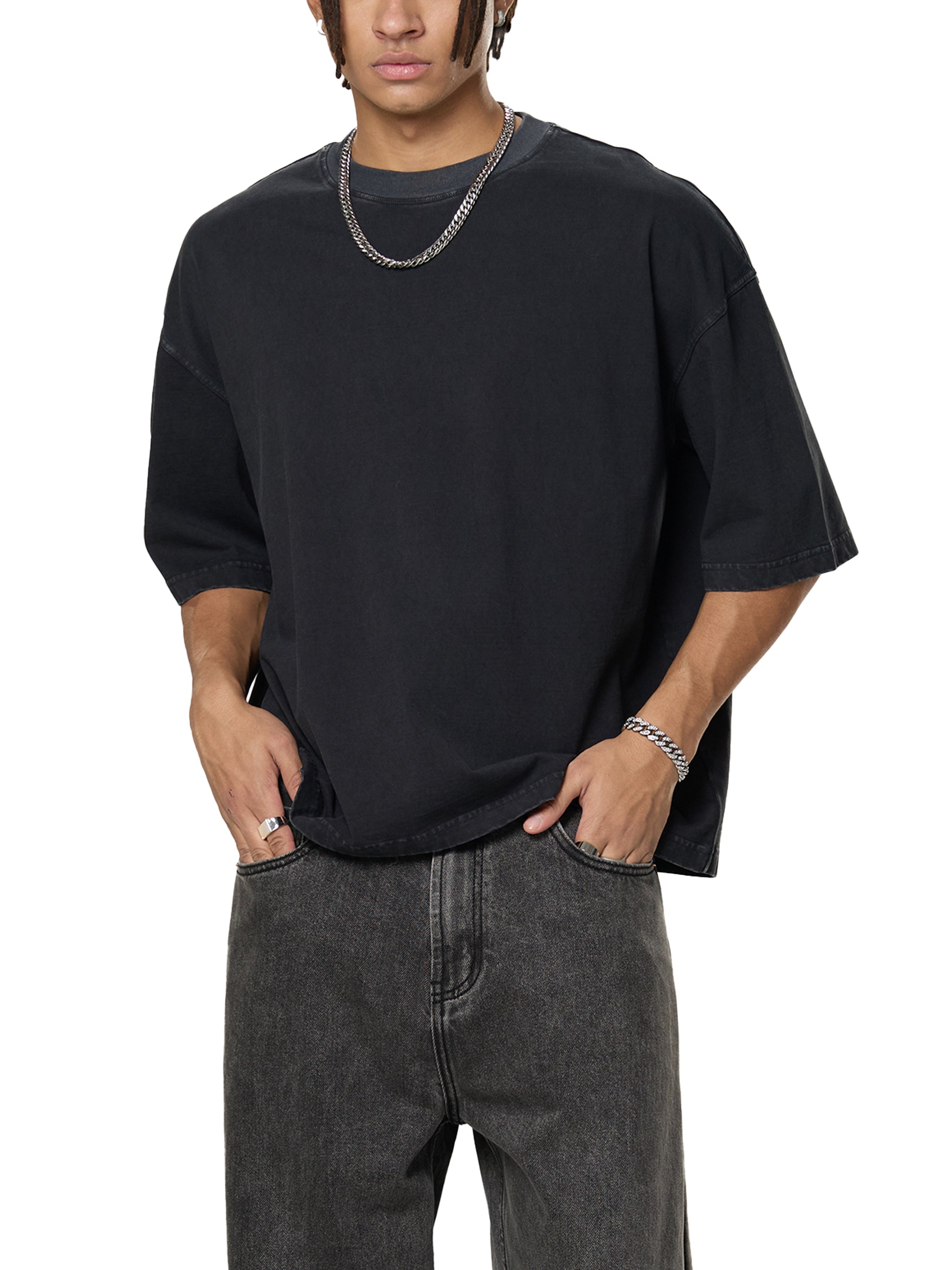 Vintage Washed Boxy T-Shirt, Boxy T-Shirt,Vintage Washed 
