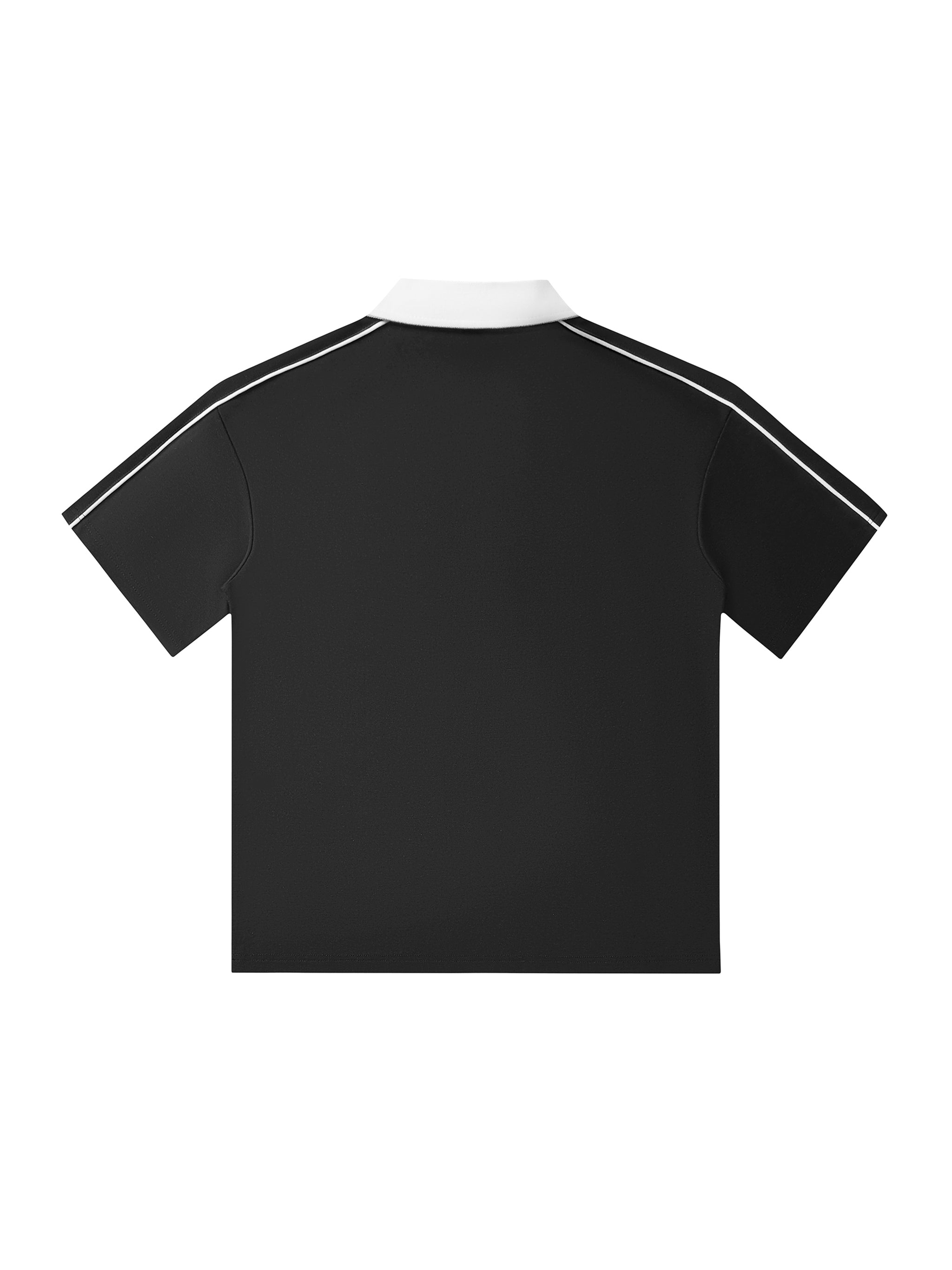 Contrast Collar Short-Sleeve P,Short-Sleeve P,Short-Sleeve Polo Shirt